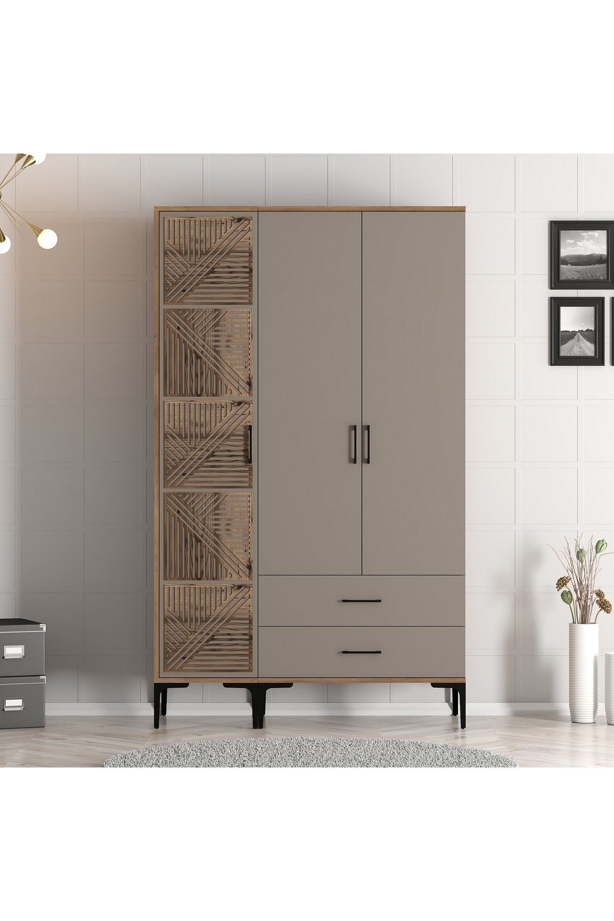 Beach 3-Door Wardrobe PT-Atlas