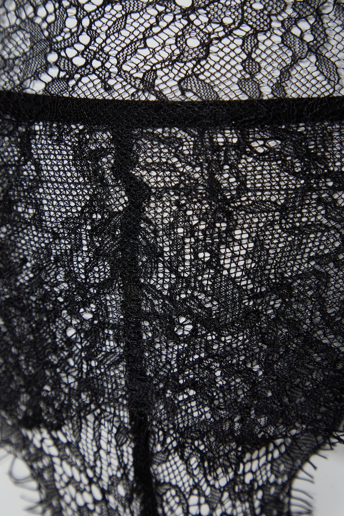 Trendyol Collection-Чорна мереживна підв'язка і корсет для кулота Orme THMSS24CC00022 7