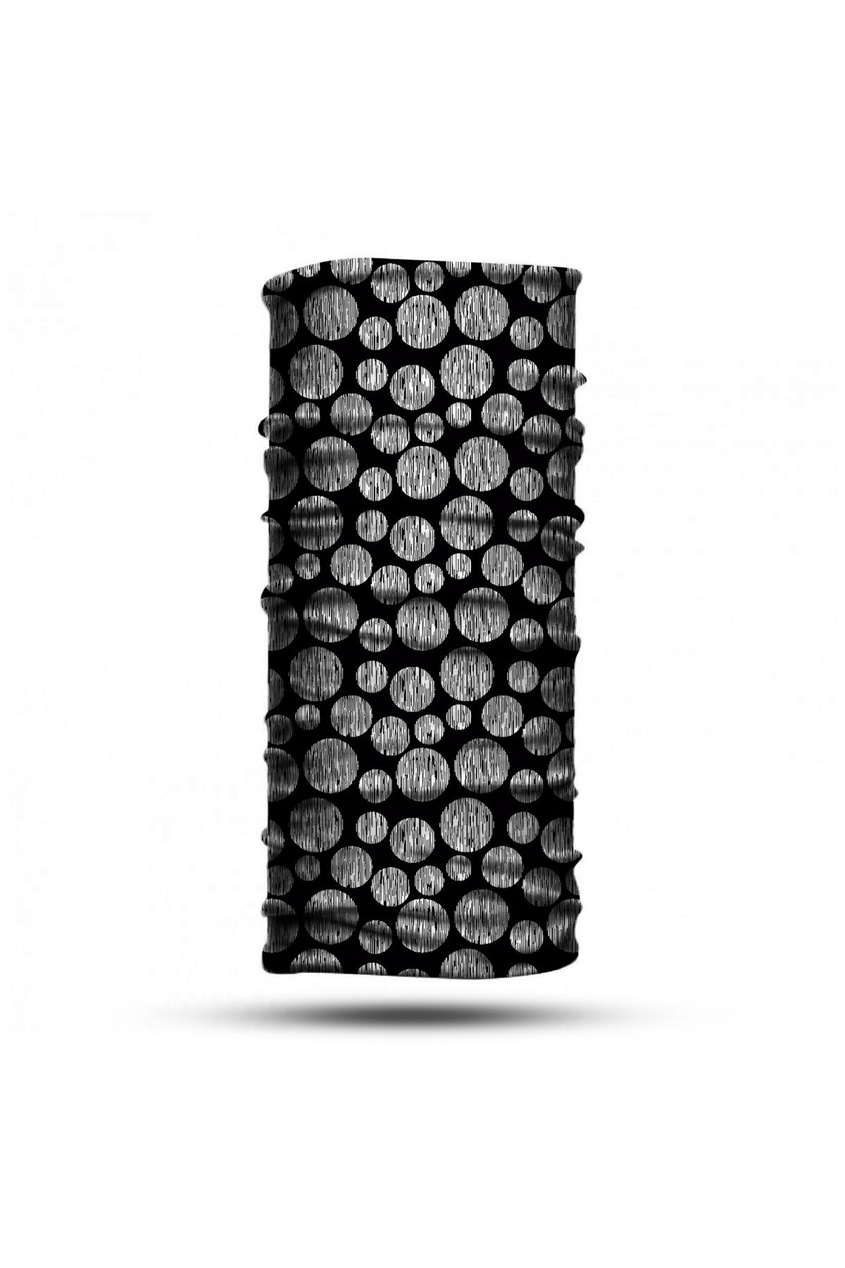 nehir eşarp Siyah Beyaz Desenli Bandana Buff Baf Boyunluk