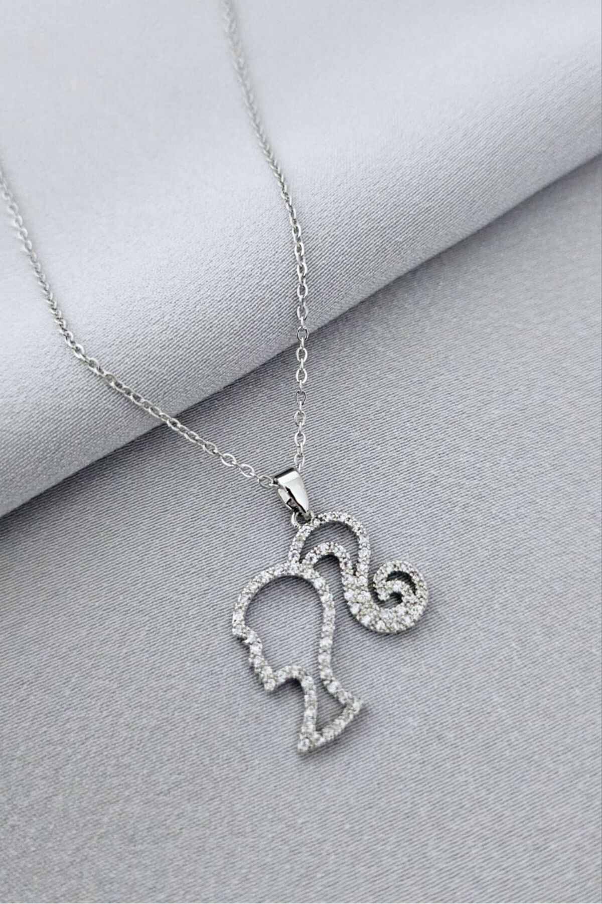 Barbie silhouette necklace hot sale
