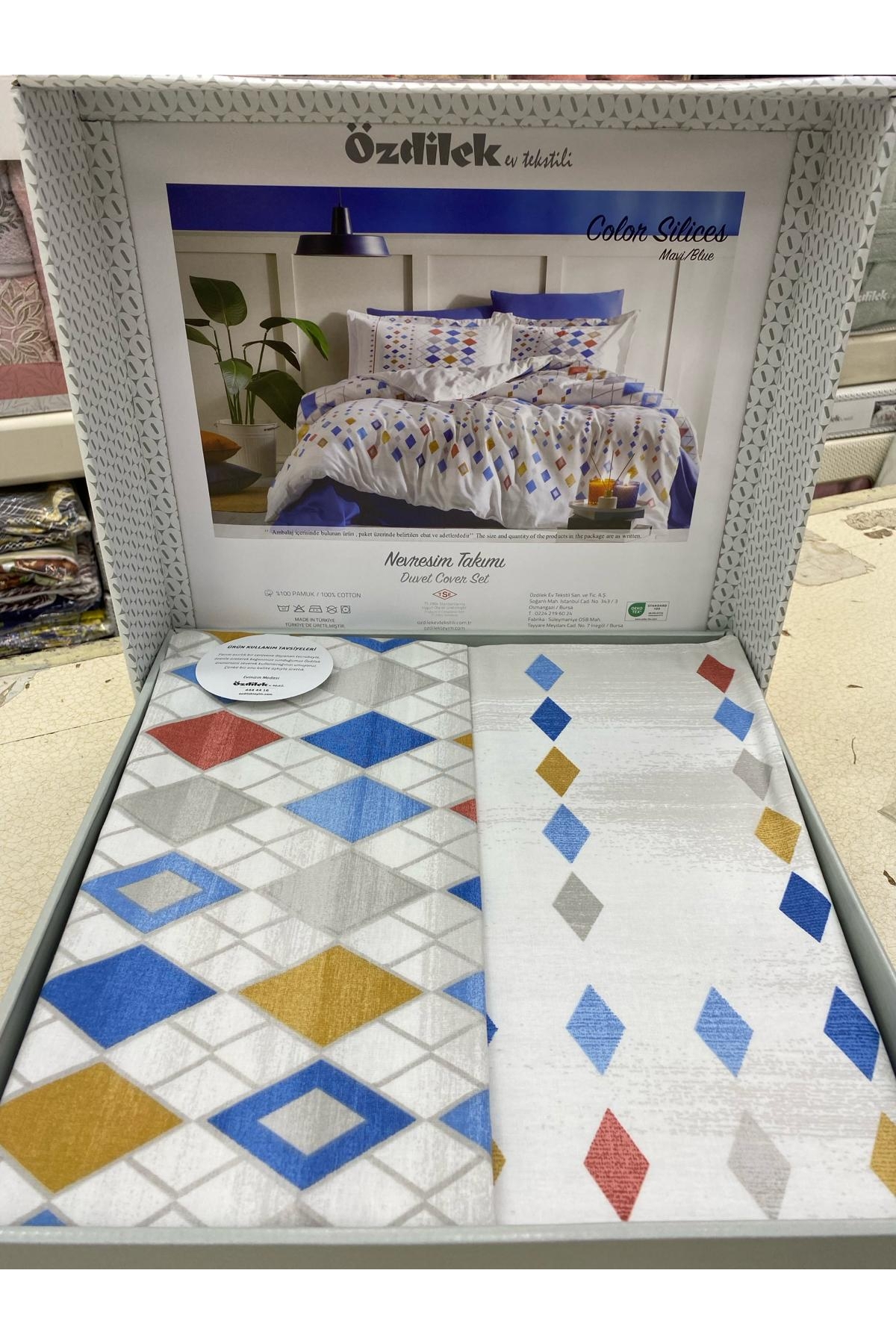 سرویس روتختی  آبی ازدیلکÖzdilek | OBOZDLKCLRSLCSTKNVRSMTKM اورجینال - تصویر 2