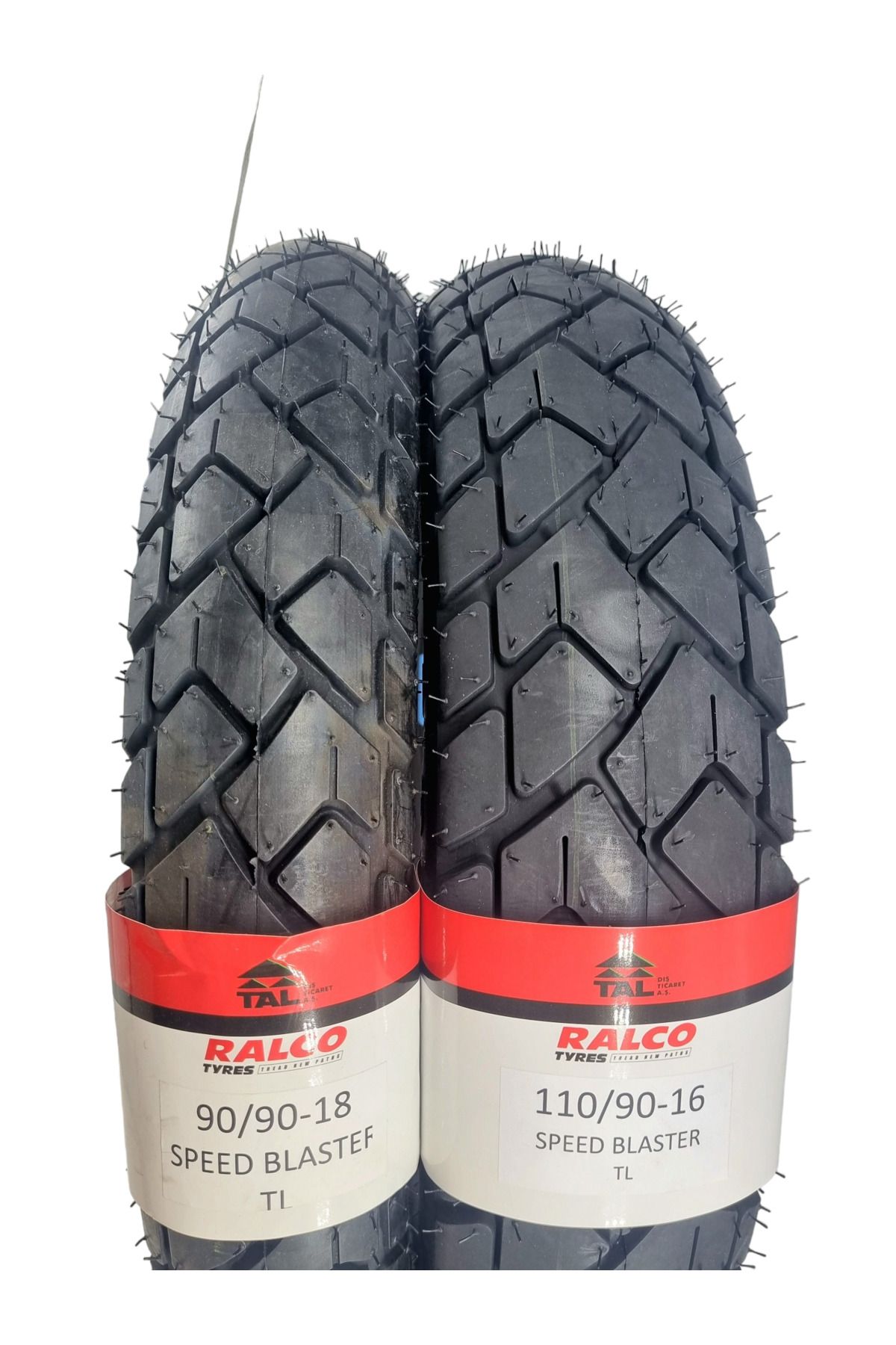 RALCO TYRES 110/90-16 VE 90/90-18 TAKIM TL (TUBELESS - DUBLEKS) MOTOSİKLET LASTİĞİ SPEEDBLASTERA10