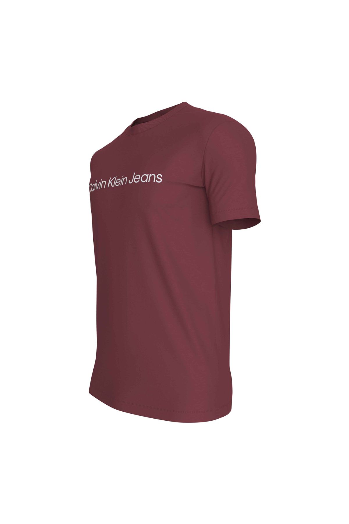 تی شرت قرمز مردانه Flat Bordeaux J30J322344XA0 Calvin Klein