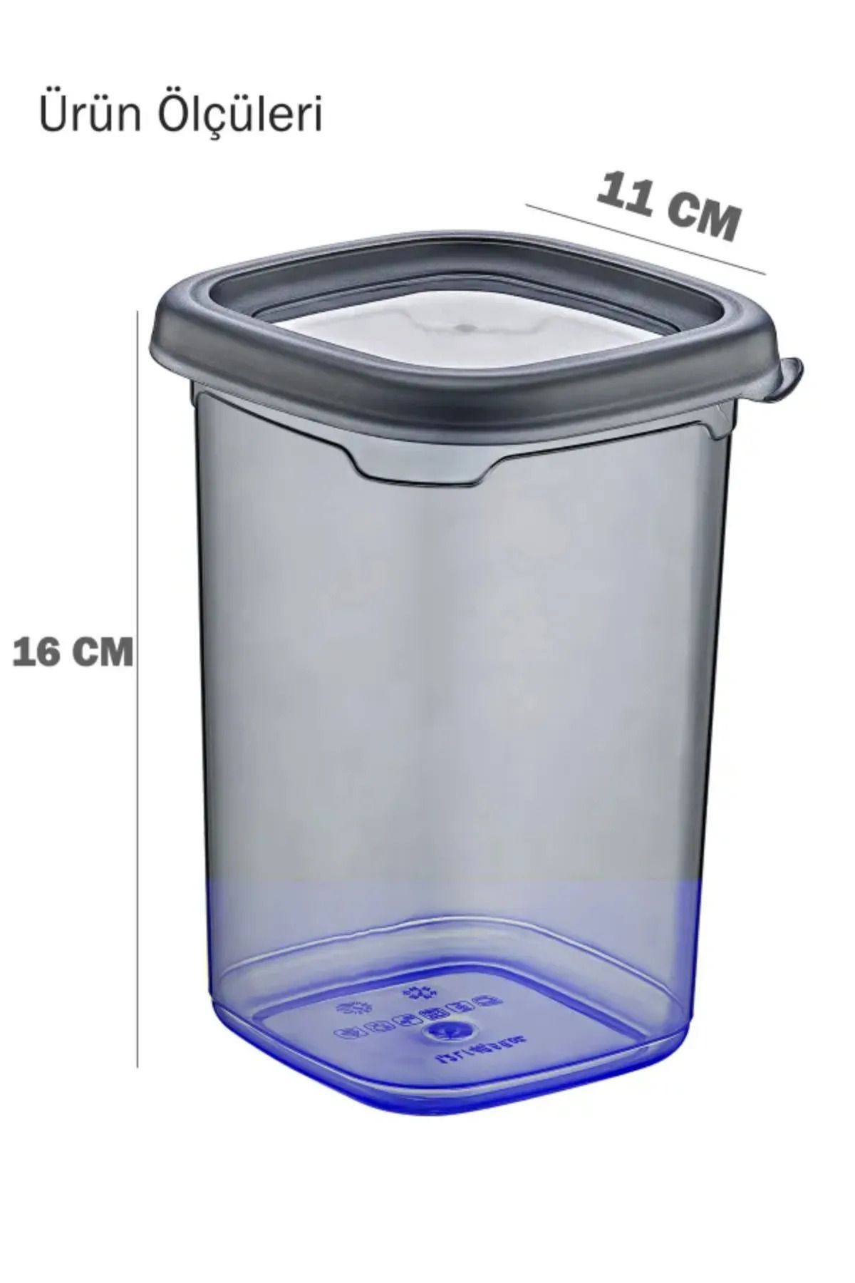 GRİMOR Life-12 Pieces of Pulses Storage Container with Leak-Proof Label 1200 Ml - Deep Freezer and Microwave 3