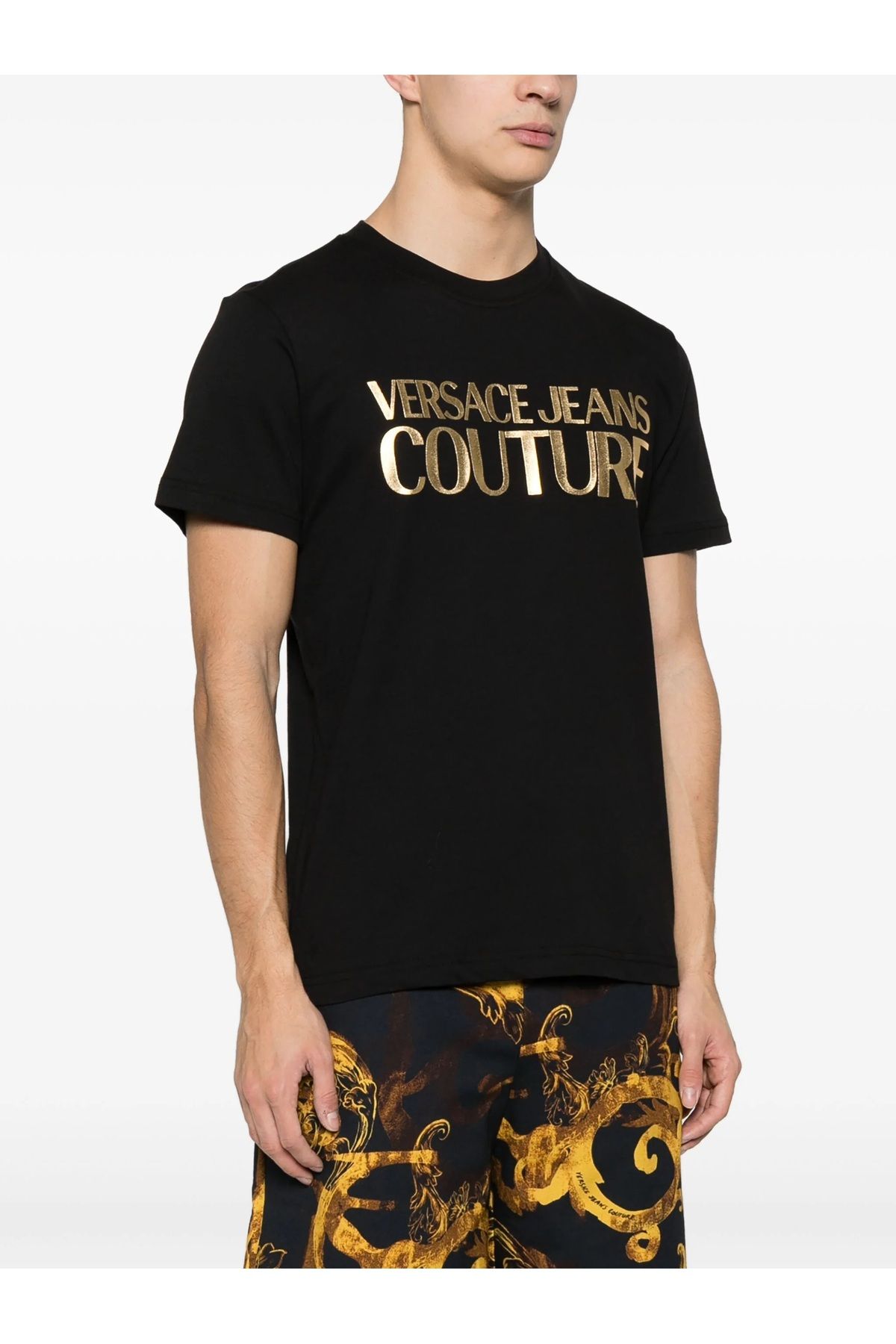 VERSACE JEANS COUTURE Logo Print T shirt Fiyat Yorumlar Trendyol