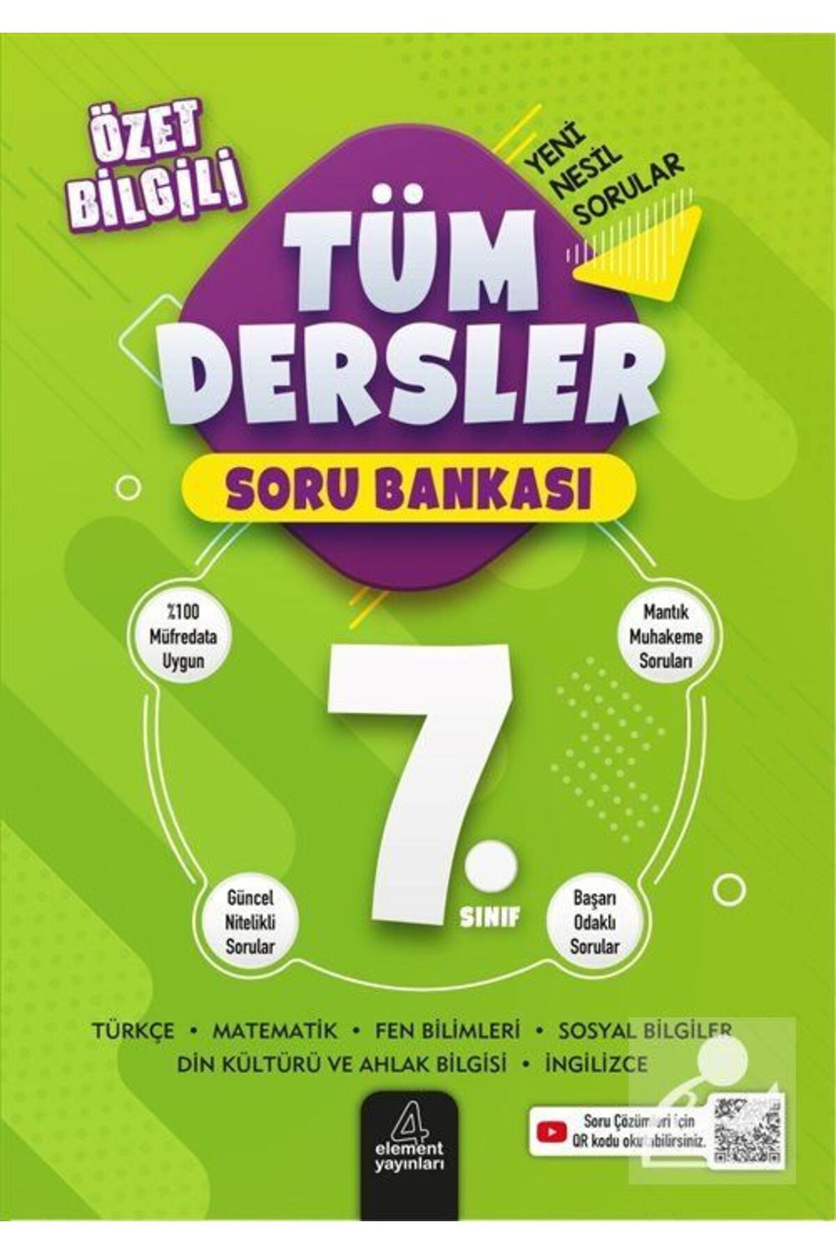 4 Element Yayınları - 7. Sınıf Tüm Dersler Soru Bankası