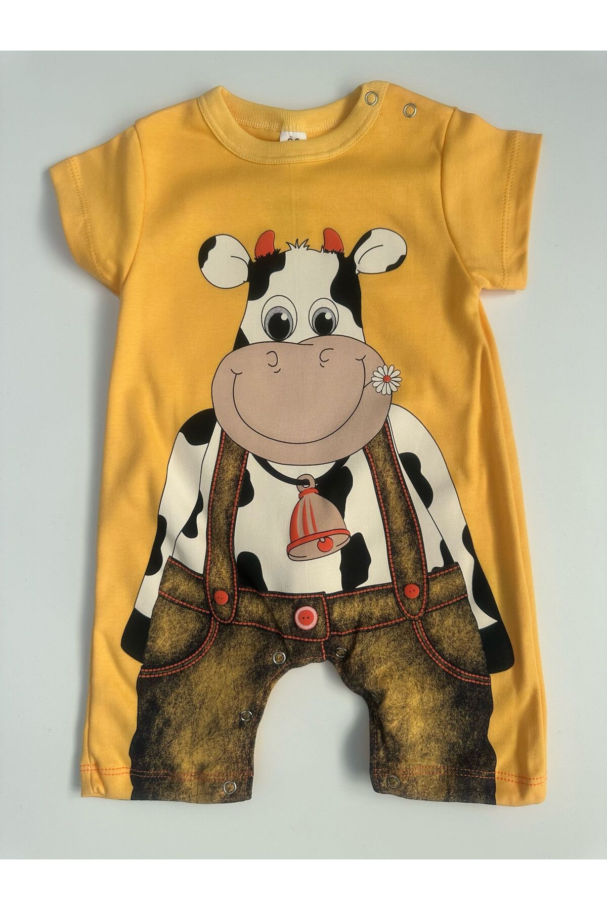 بادی نوزادی پسرانه – دخترانه زرد minibird baby | TYC3505D11ABFEBA30 اورجینال - تصویر 2