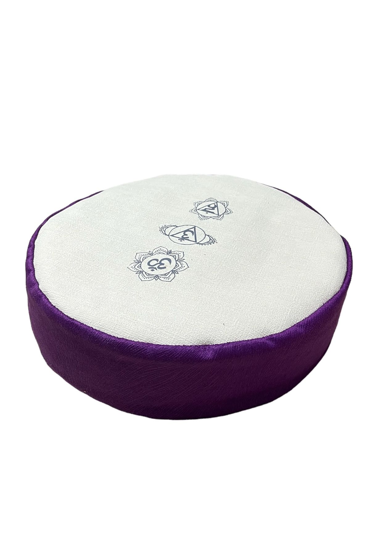 مت یوگا بنفش کوسن مدیتیشن Zafu پر کردن گندم سیاه 100 ٪ پارچه خام طبیعی REMEGE