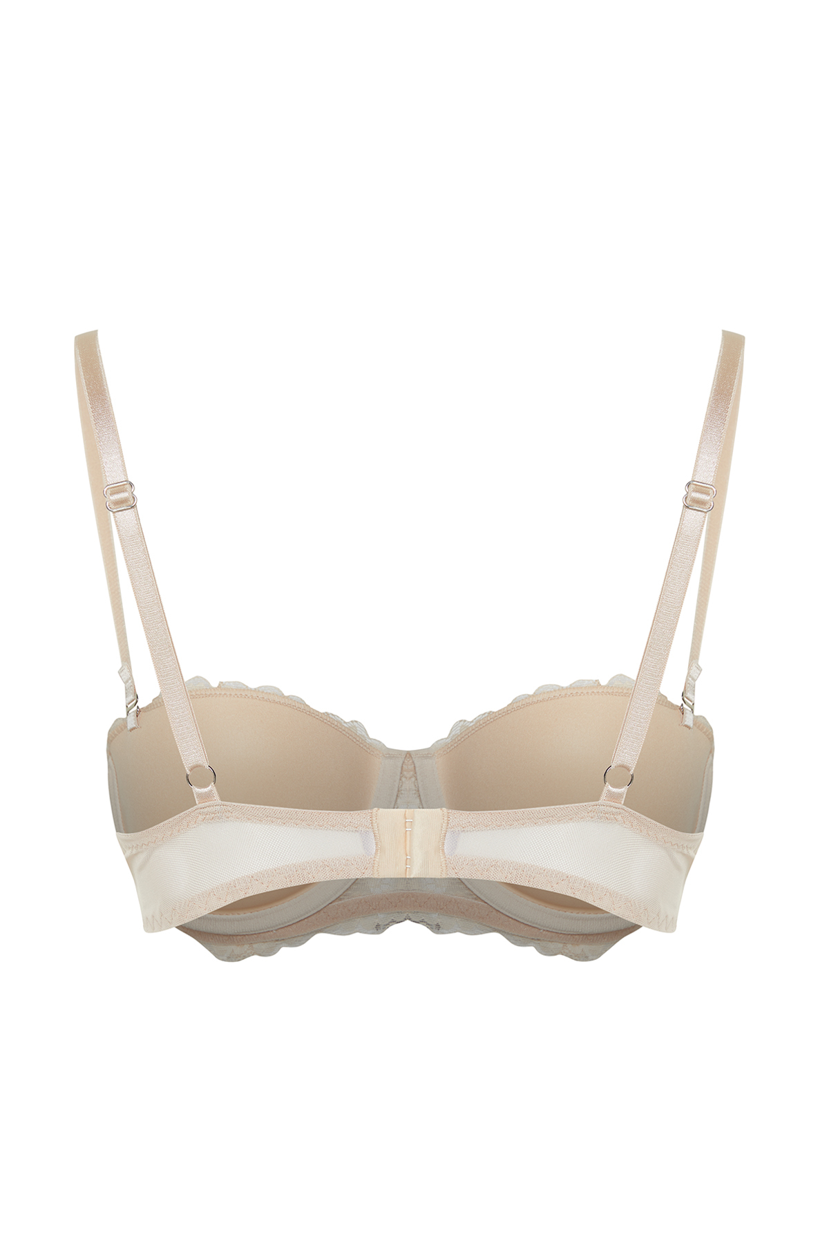 Trendyol Collection Skin Lace Rope Strap Covered Strapless Knitted Bra ...