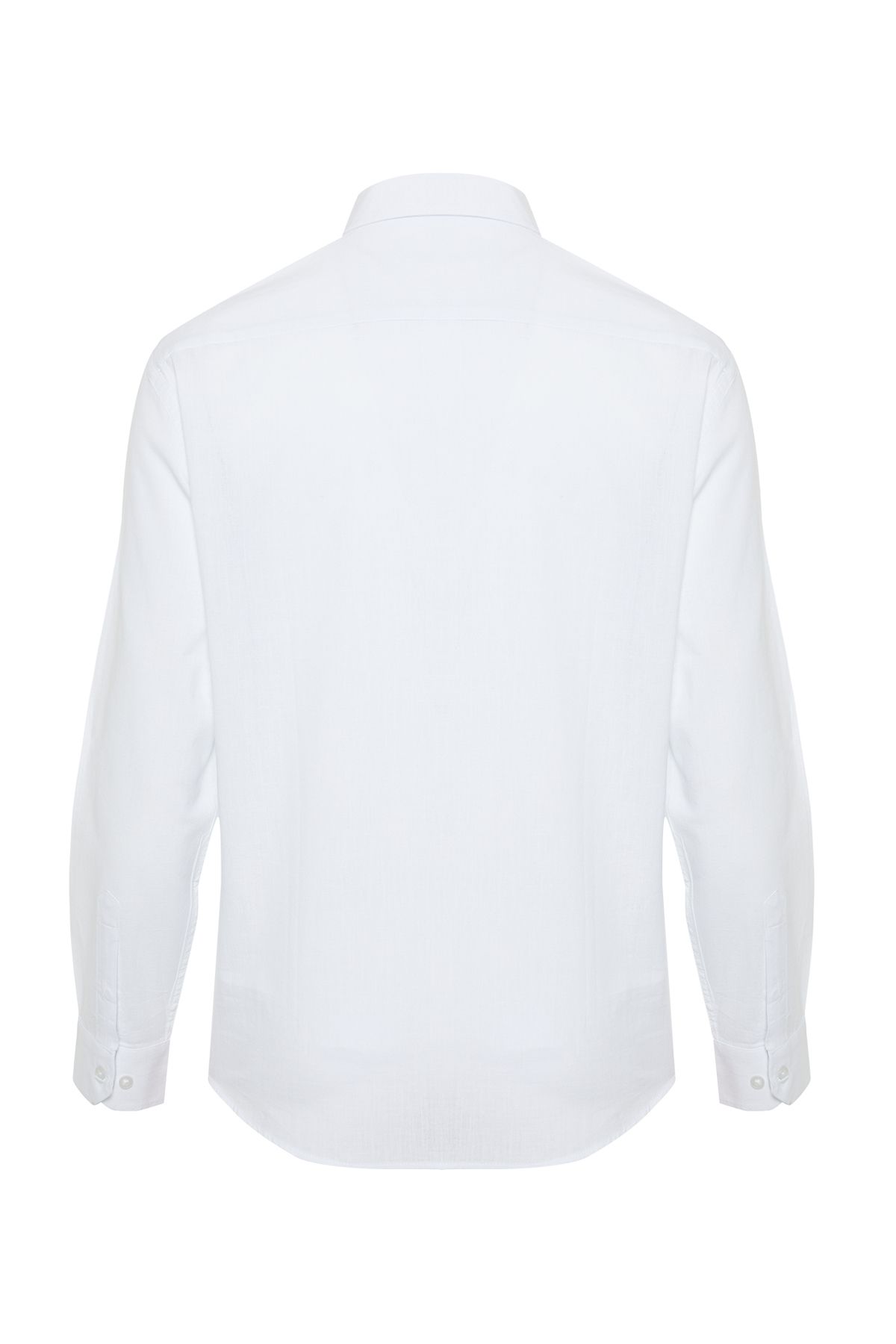 Trendyol Collection-Bílá košile Regular Fit ze 100% bavlny TMNSS24GO00063 14