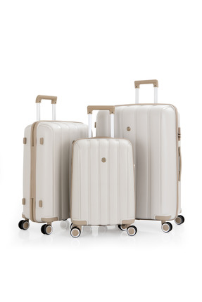 MÇS %100 Polipropilen 3'lü Valiz Seti Büyük + Orta + Kabin Boy CAN305-S