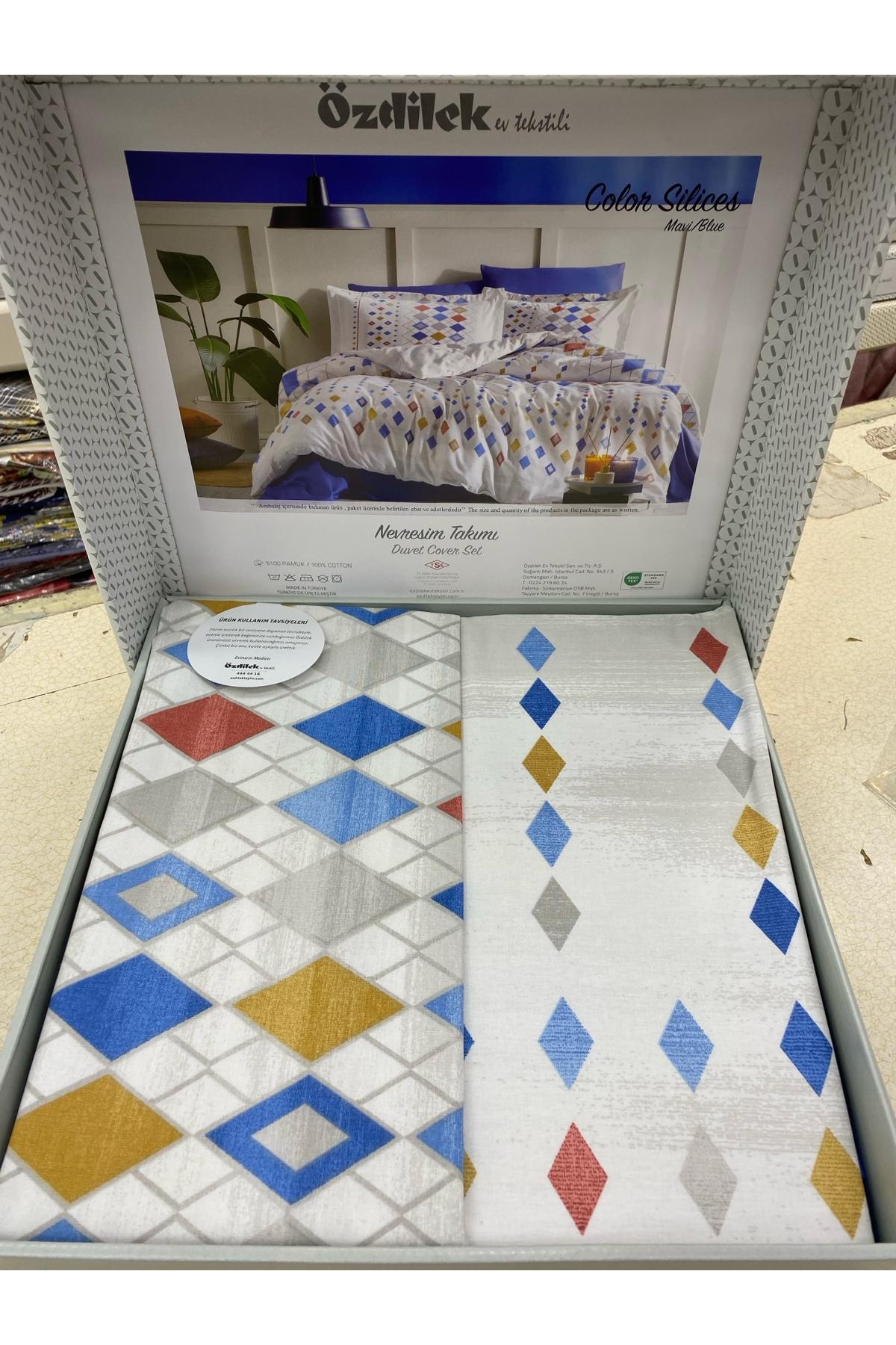 سرویس روتختی  آبی ازدیلکÖzdilek | OBOZDLKCLRSLCSTKNVRSMTKM اورجینال - تصویر 3