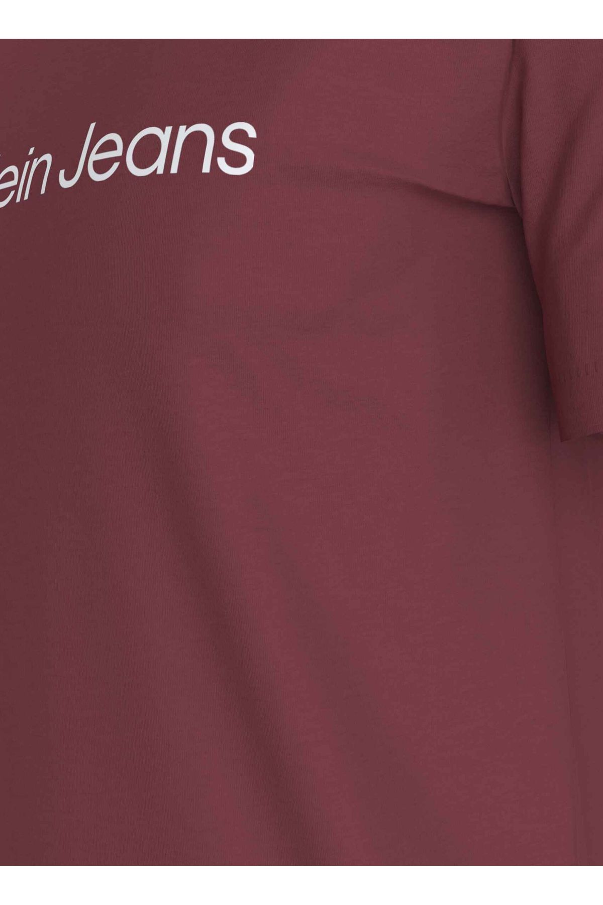 تی شرت قرمز مردانه Flat Bordeaux J30J322344XA0 Calvin Klein