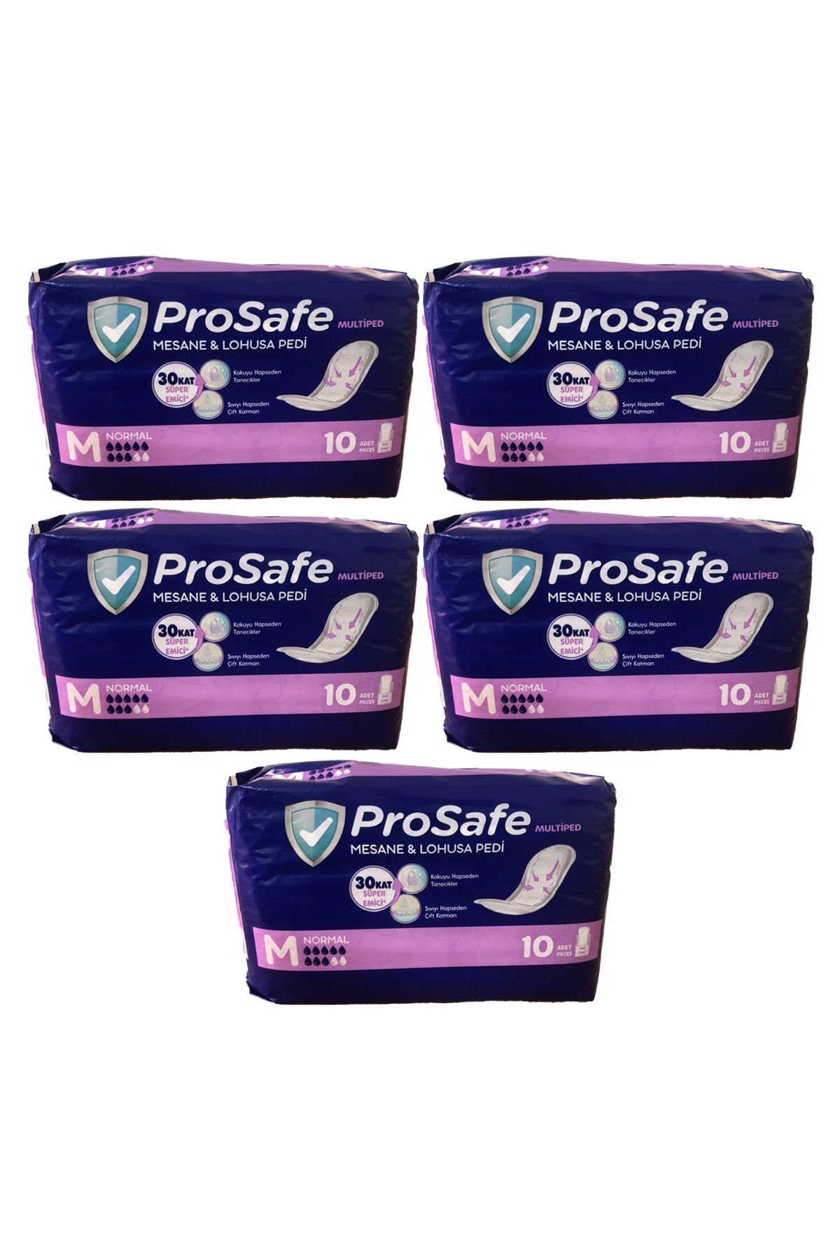 PROSAFE Multiped Lohusa & Mesane Pedi Normal 10 lu x 5 Paket