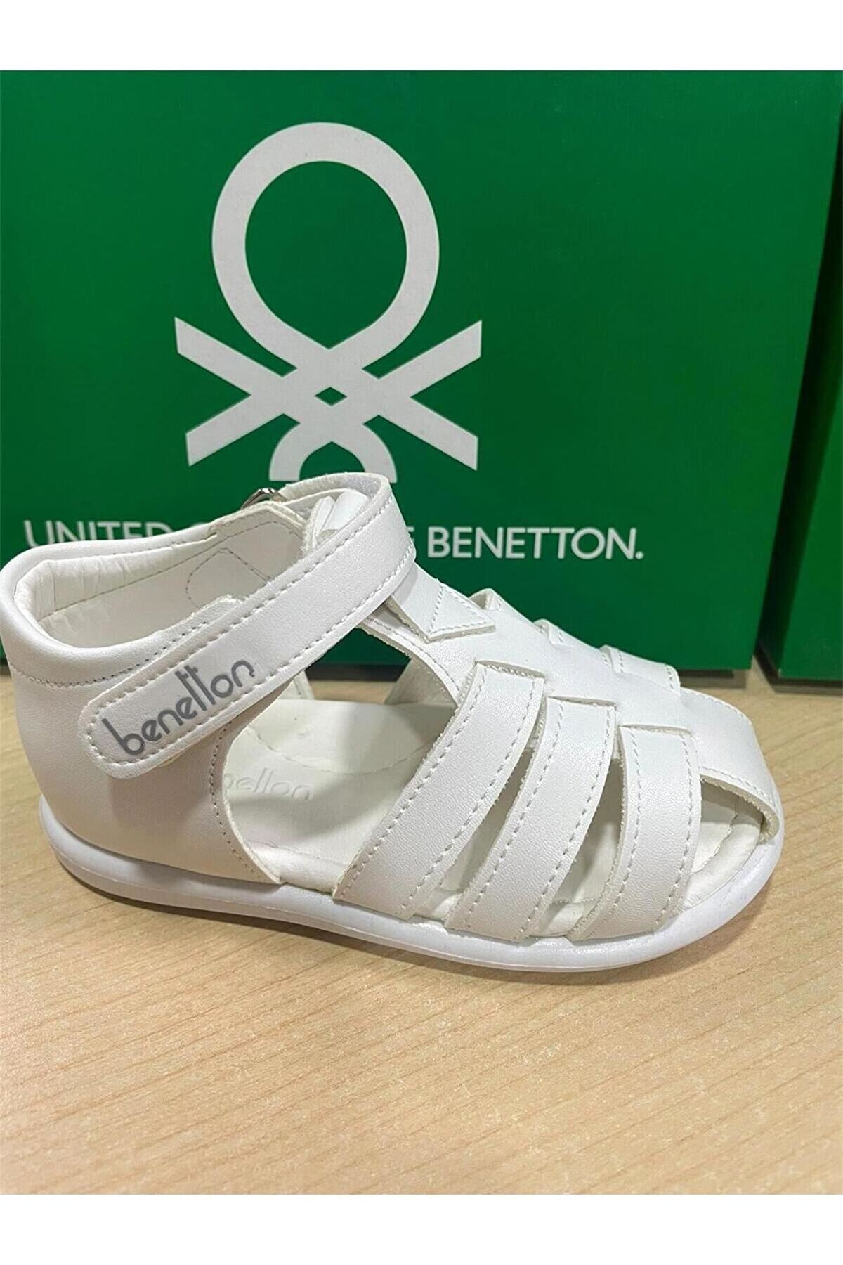 United Colors of Benetton Kız Çocuk Sandalet Beyaz BN-1368