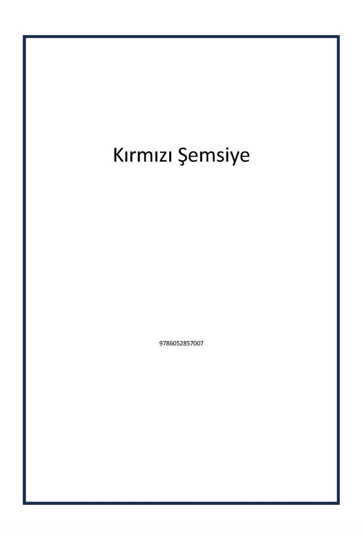 Tudem Yayınları Kırmızı Şemsiye