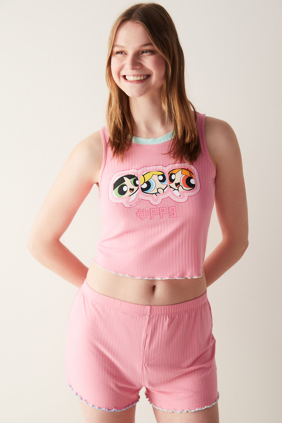 Пижамный топ Penti Pink Undershirt - Коллекция Powerpuff Girls PNXWP99B24IY-PN8