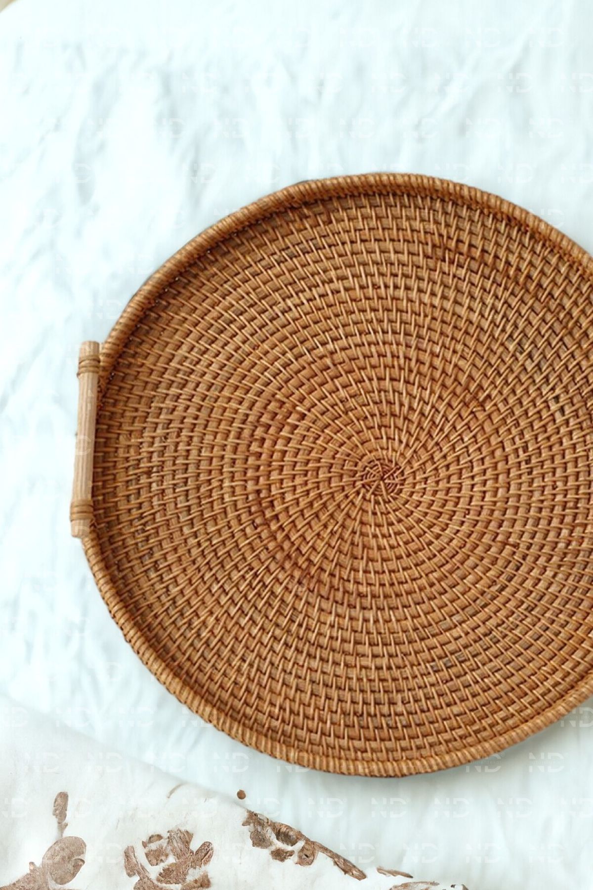 Naturel Home-Bohemian Rattan Wicker Tray with Handles 35, Scandinavian, Modern 3