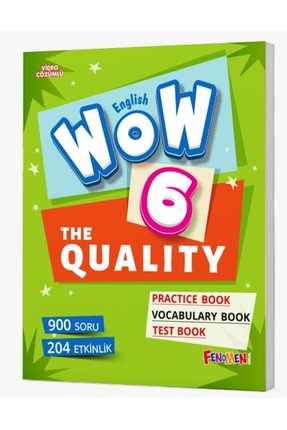 Kurmay Yayınları FENOMEN OKUL WOW 6. SINIF ENGLISH THE QUALITY / 9786256972681