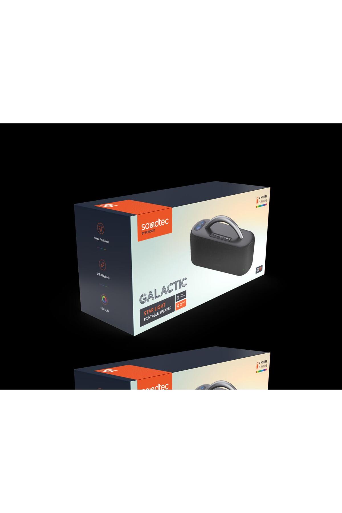 Soundtec Star Light Taşınabilir Hoparlör - Siyah 3