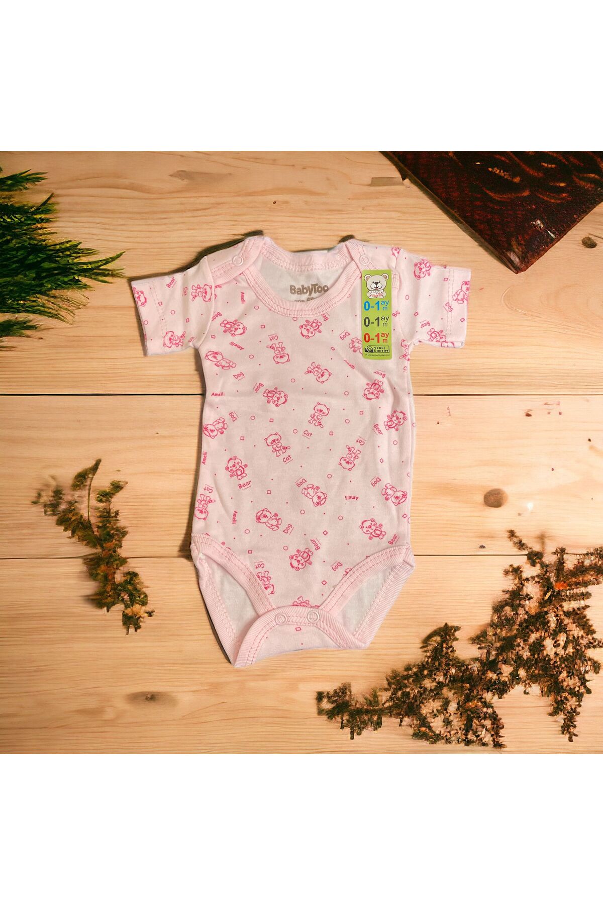 بادی نوزادی دخترانه رنگارنگ Babytoo | LSR23 اورجینال - تصویر 4