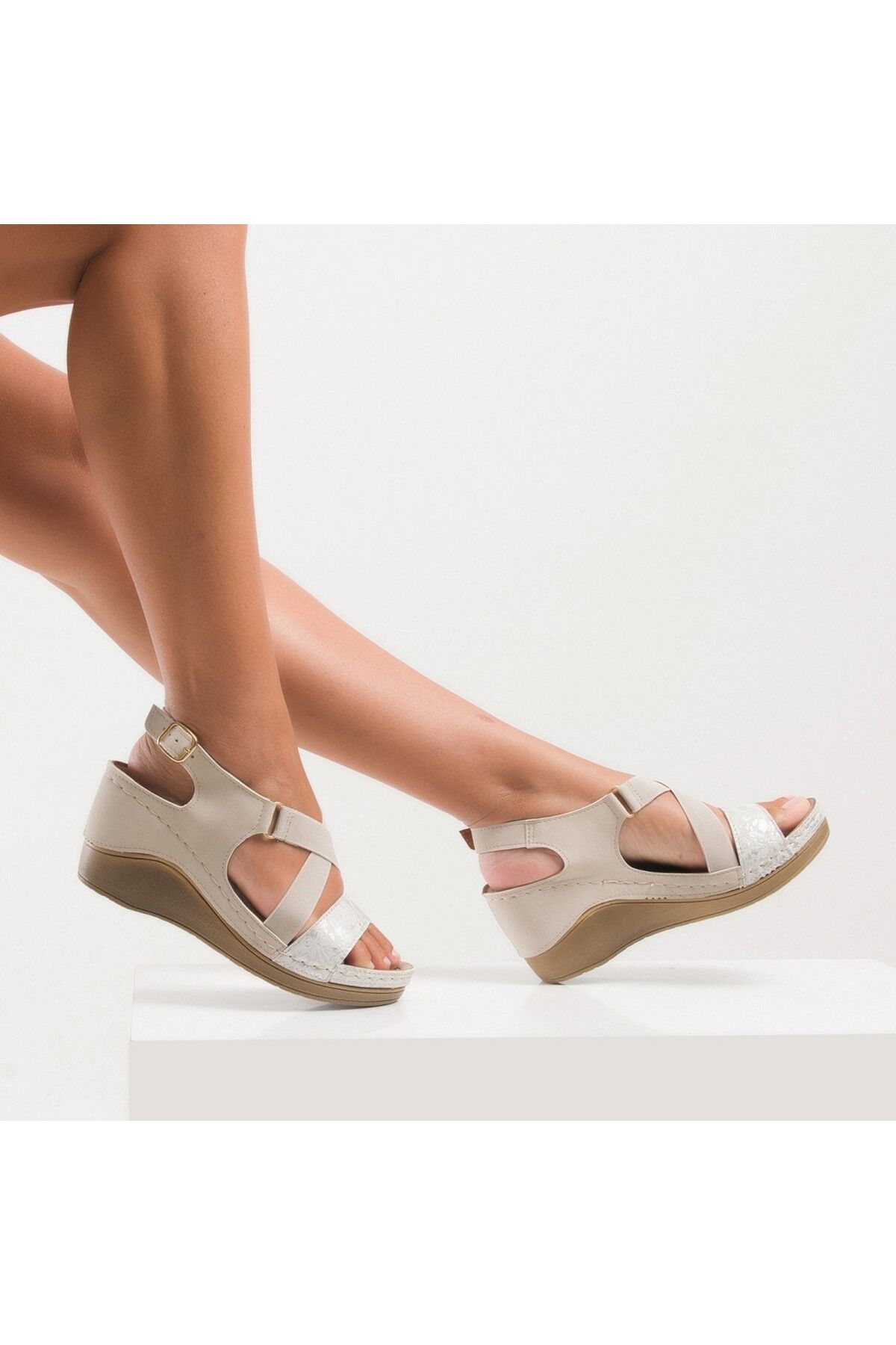CARLA VERDE Carlaverde Anatomical High Sole Women s Sandals170666 Trendyol