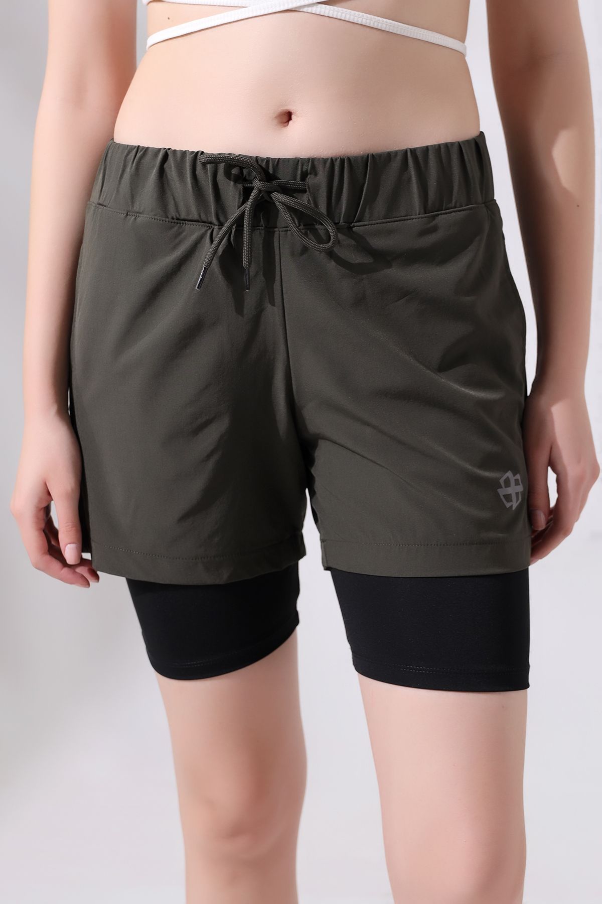Zula Moda-Pantaloni scurți de baie/Model unisex Pantaloni scurți de baie lungi pentru piscină cu colanți în interior 3
