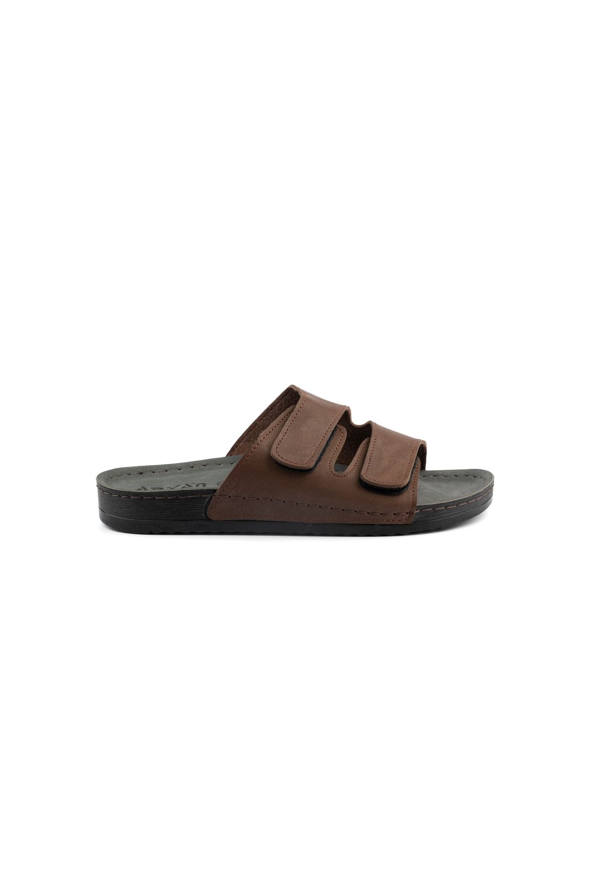 POLOMİA-Polomia Diablo Flexible Velcro Comfort Men's Daily Slippers 2