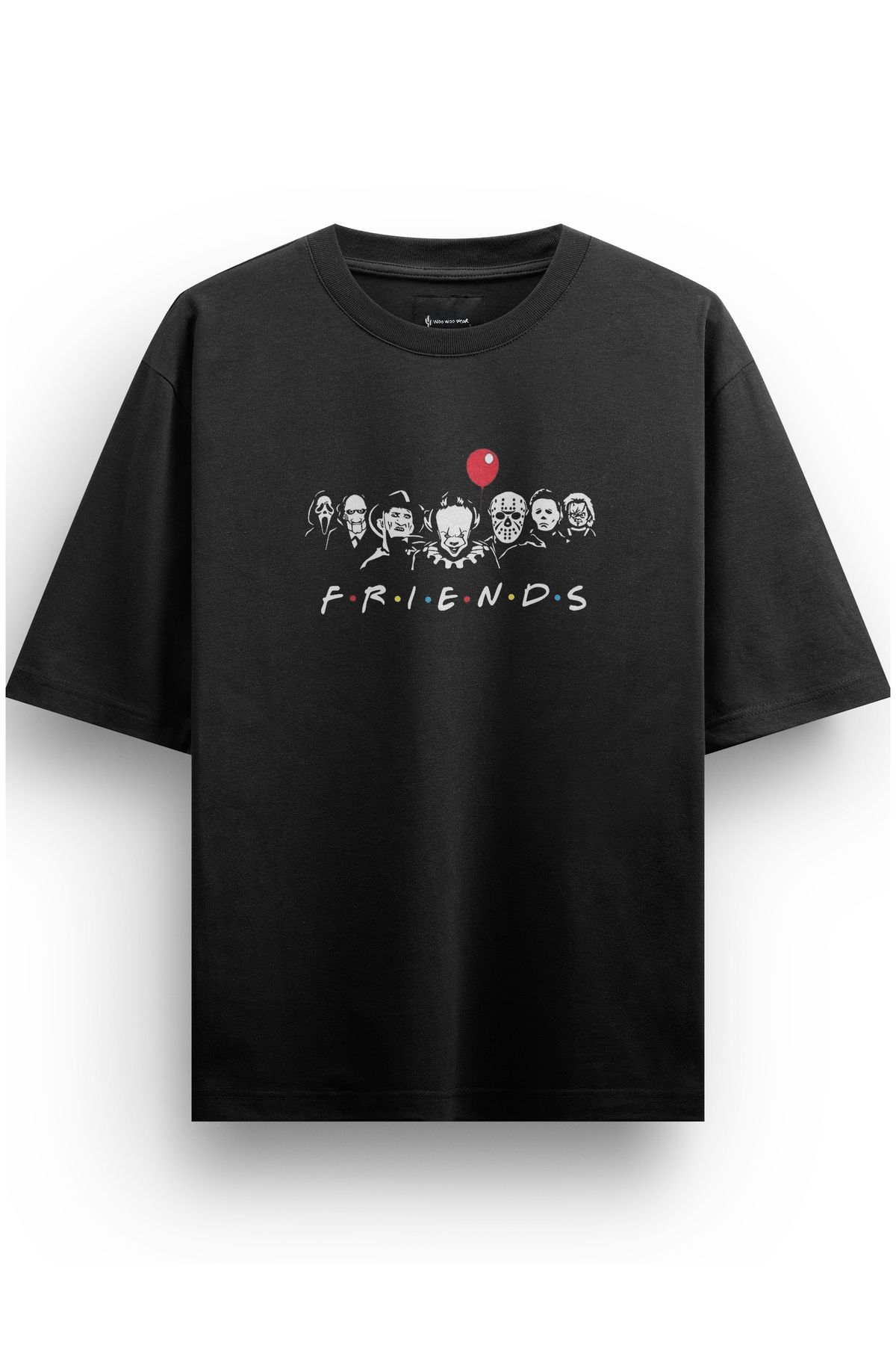 WooWoo-Friends Horror Movie Characters Unisex Oversize T-Shirt 1