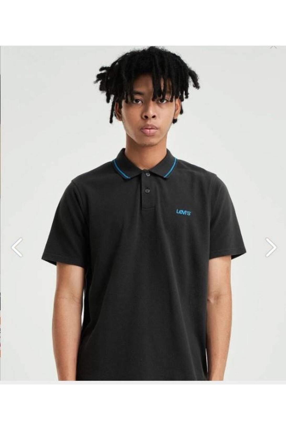 تی شرت مشکی مردانه چوگان آرام فصلی لوئیس A3121 0002 Levi's