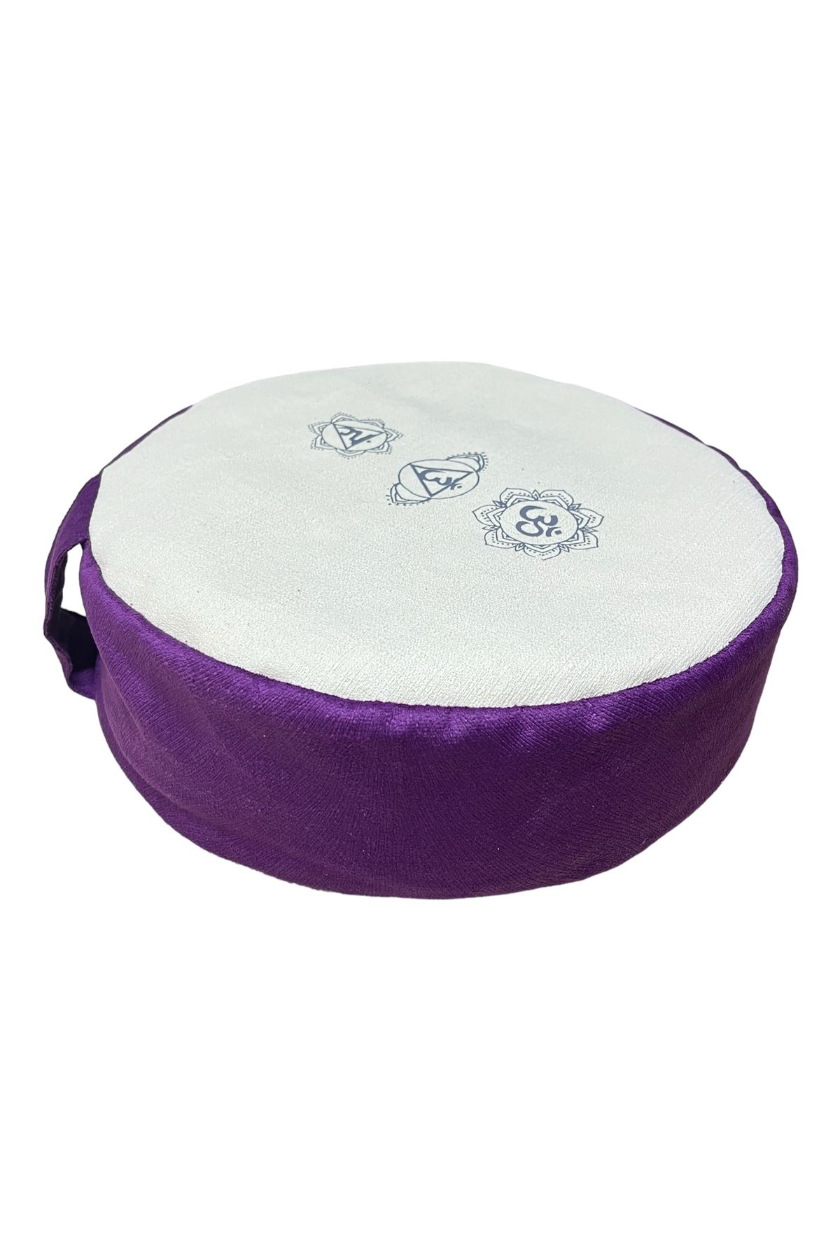 مت یوگا بنفش کوسن مدیتیشن Zafu پر کردن گندم سیاه 100 ٪ پارچه خام طبیعی REMEGE