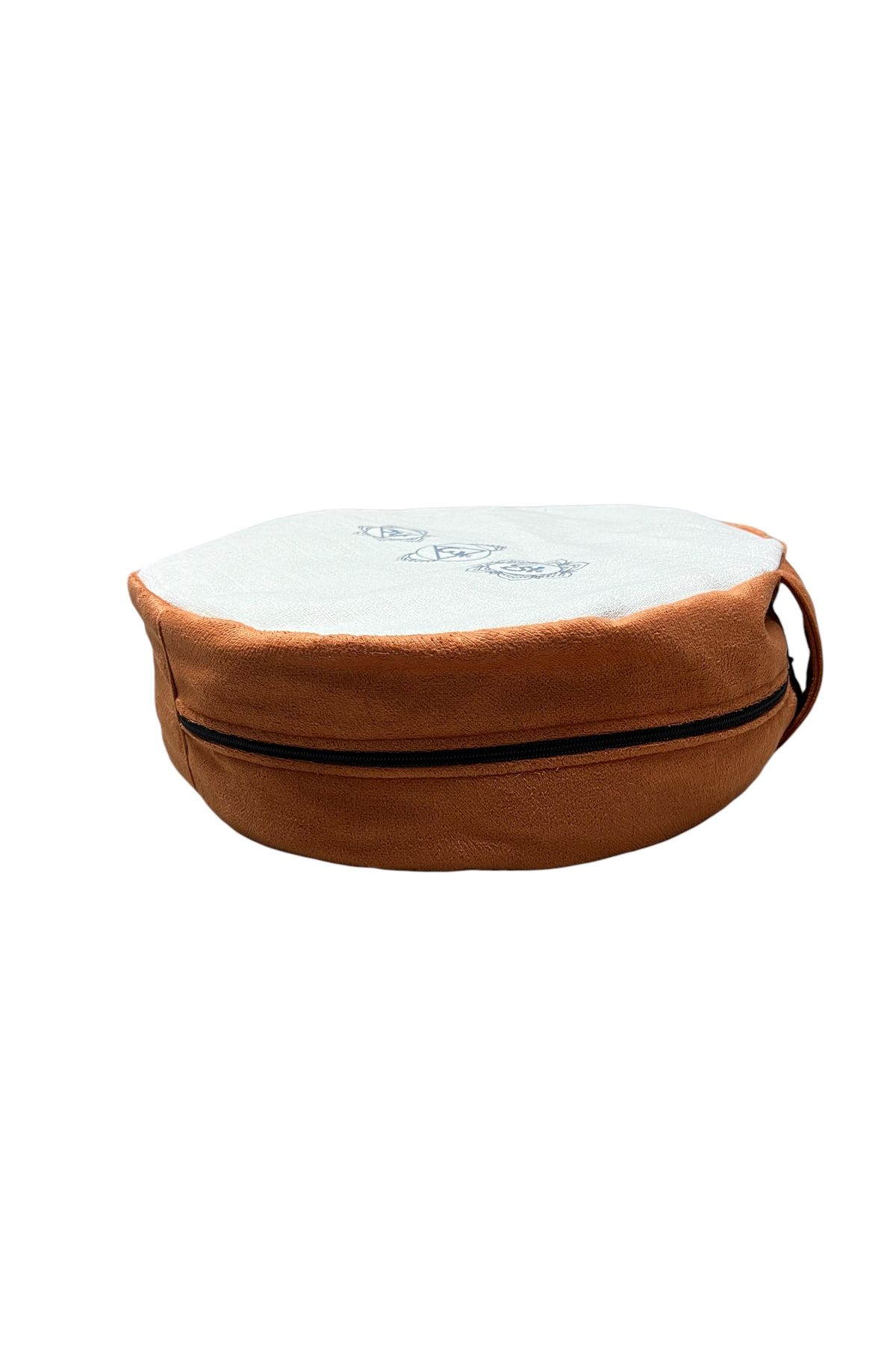 مت یوگا نارنجی کوسن مدیتیشن Zafu پر کردن گندم سیاه 100 ٪ پارچه خام طبیعی REMEGE