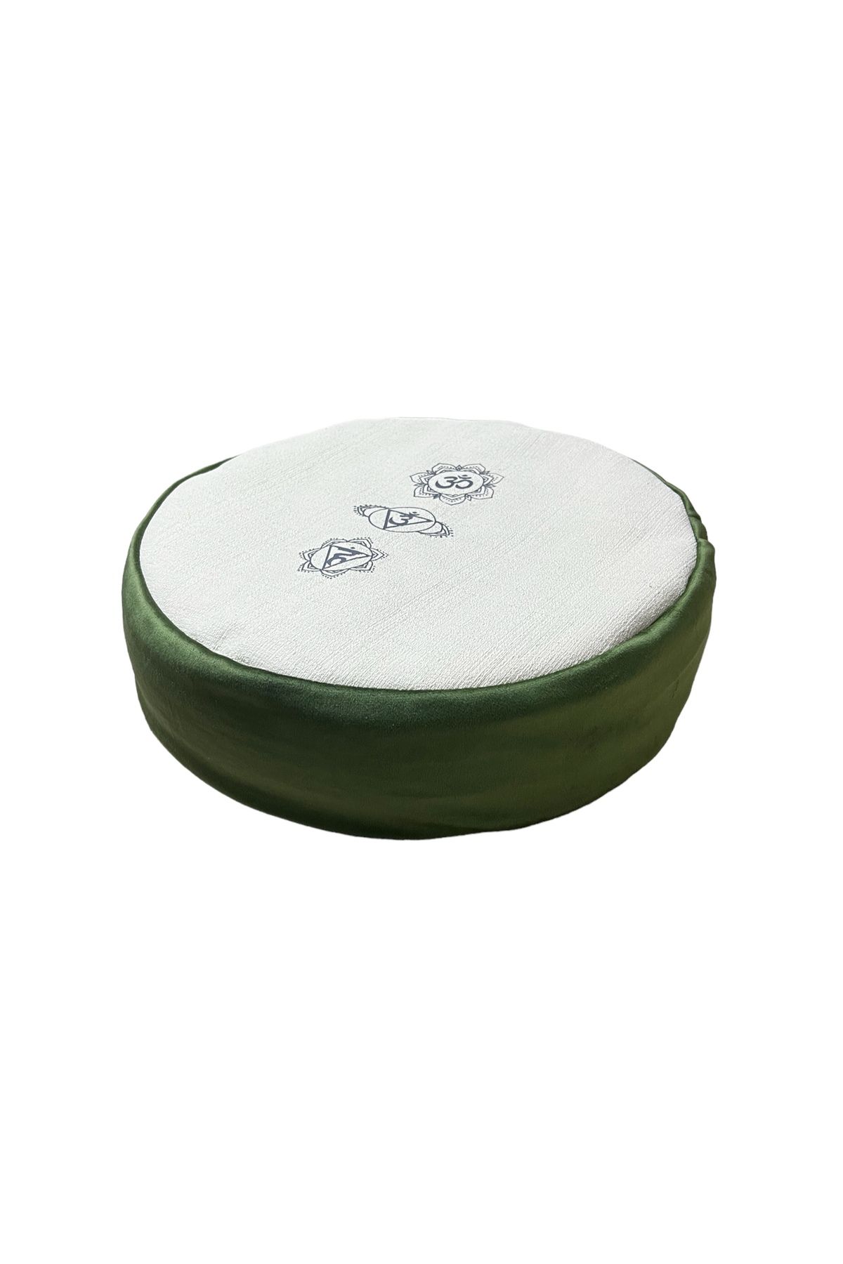 مت یوگا سبز کوسن مدیتیشن Zafu با پوسته ارگانیک 100 ٪ پارچه خام طبیعی REMEGE