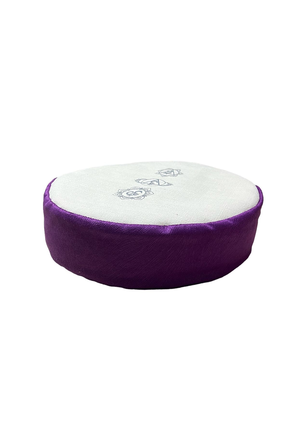مت یوگا بنفش کوسن مدیتیشن Zafu با پوسته ارگانیک 100 ٪ پارچه خام طبیعی REMEGE