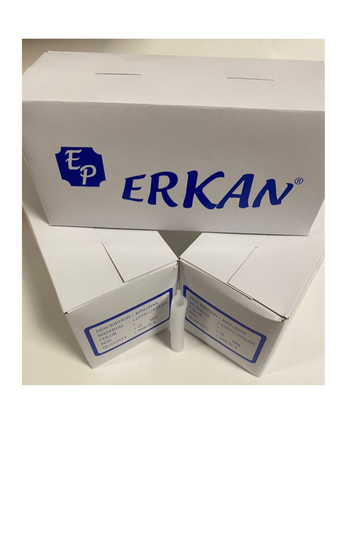 ERKAN 35 MM ASKILI HALKALI ŞEFFAF KILÇIK 5.000 ADET