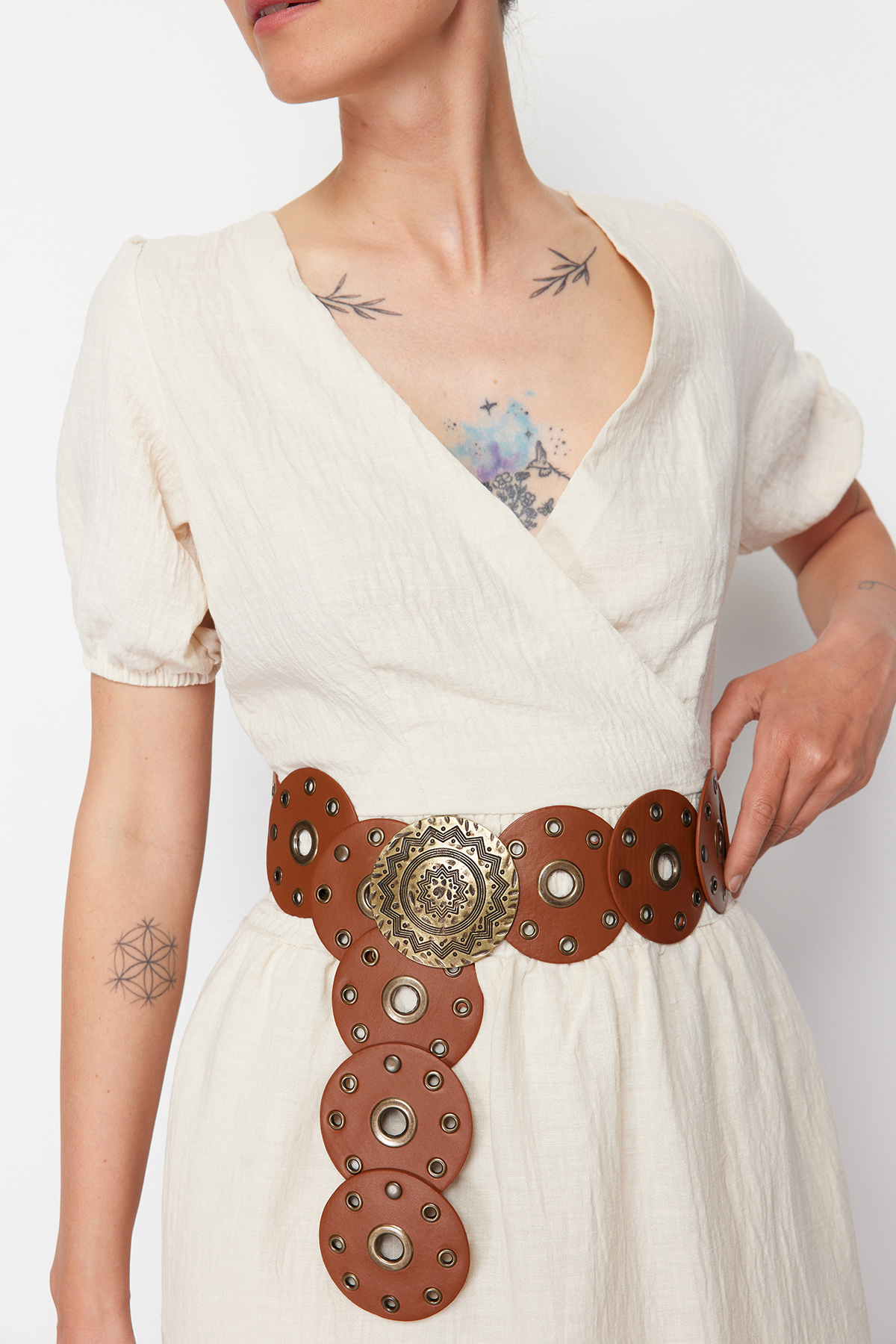 trendyolmilla-girls-brown-belt