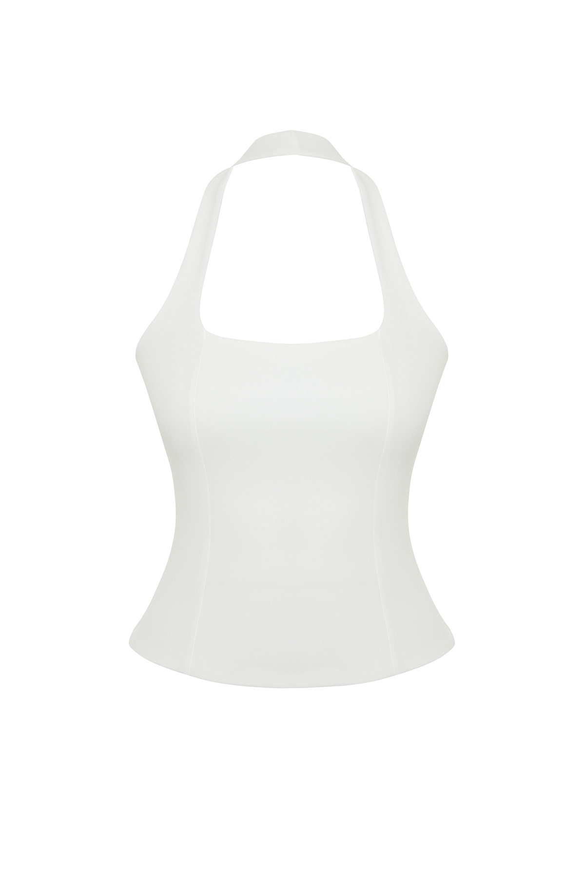 Trendyolmilla  Beyaz Fitted/Vücuda Oturan Esnek Örme Bluz TWOSS24BZ00492 - Görsel 7