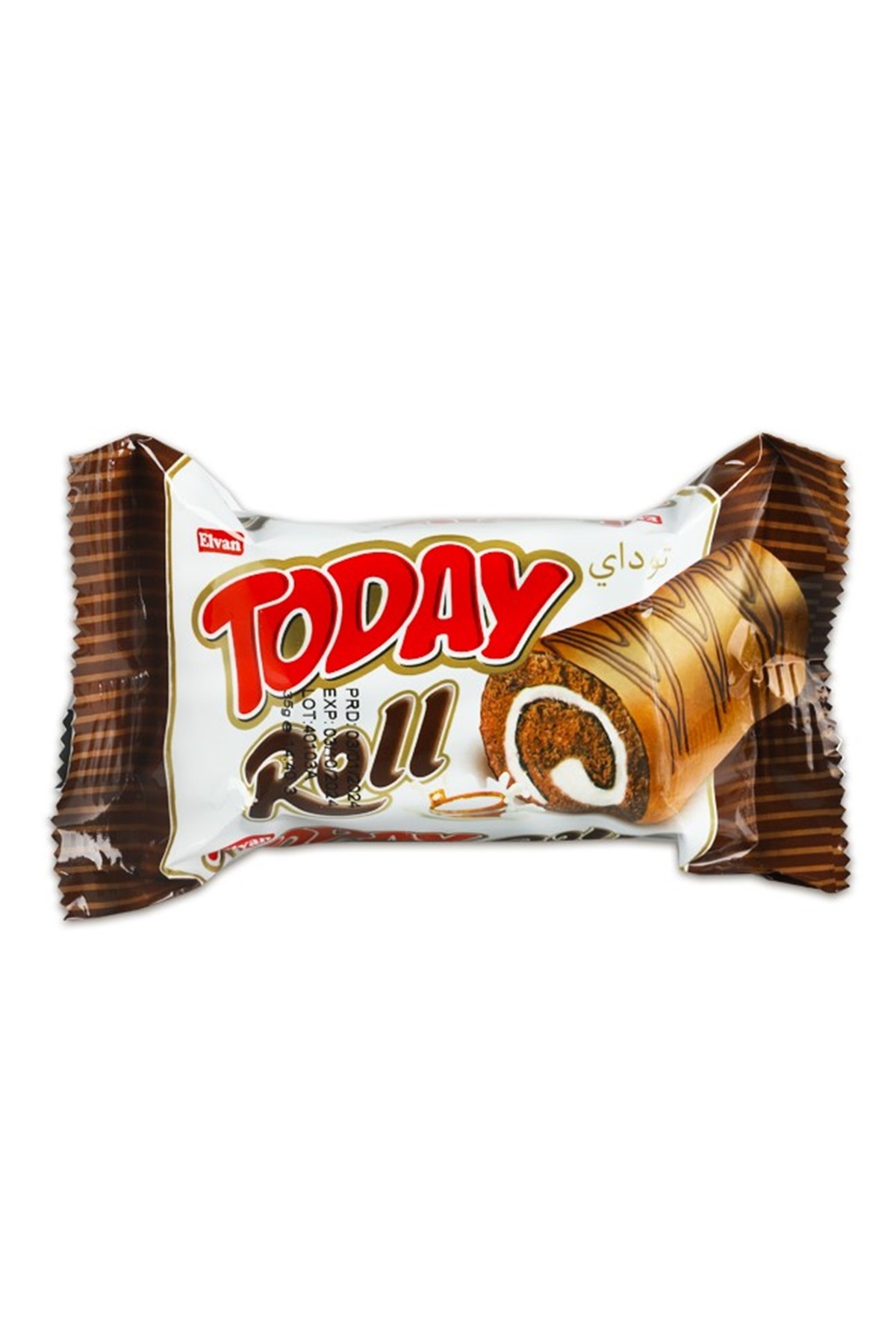 Elvan Swiss Roll Milk Cream Cake 35 Gr, 24 Pieces (1 Box) Trendyol