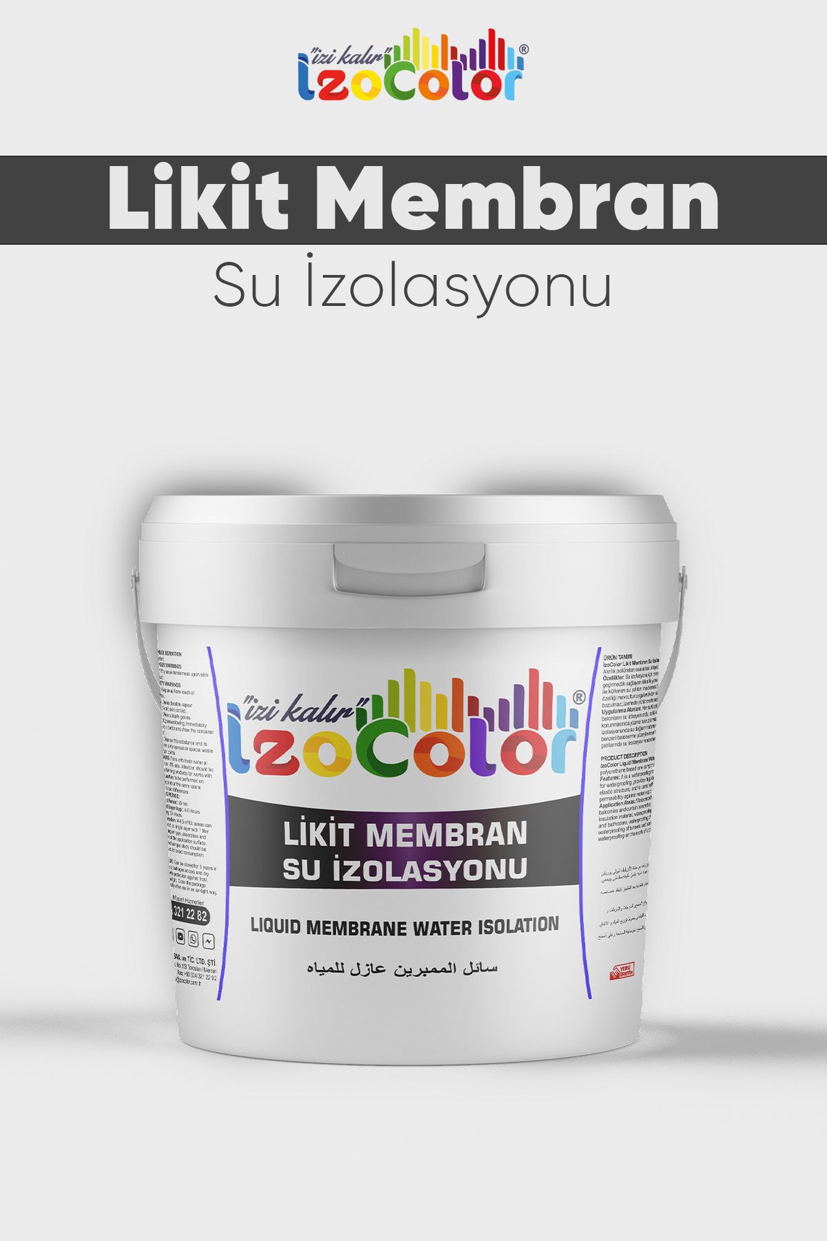 İzocolor Su Bazlı Likit Membran (Su izolasyonu) 20 KG