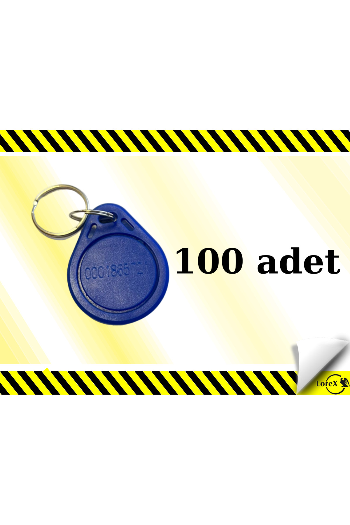 LOREX 125 Khz  Rfid Proximity Keyfob Anahtarlık  ( 100 adet )