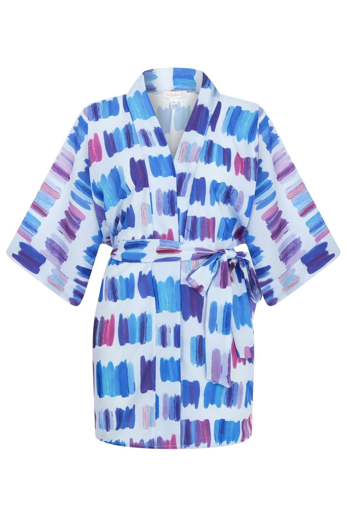 AQUELLA Kimono Scurt Albastru Cu Model Femeie - Standard