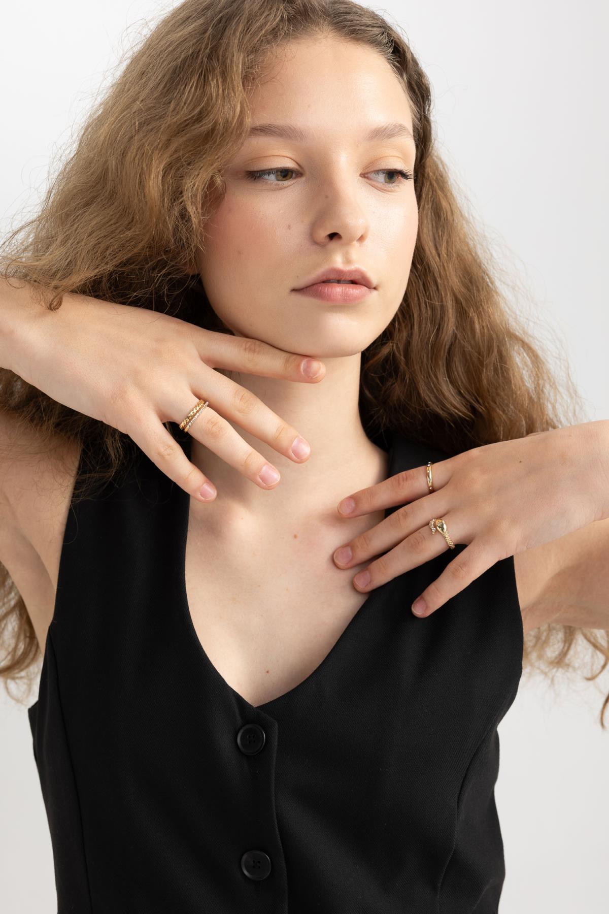 انگشتر زنانه دفاکتو | C7978AXNS Defacto - Image 6