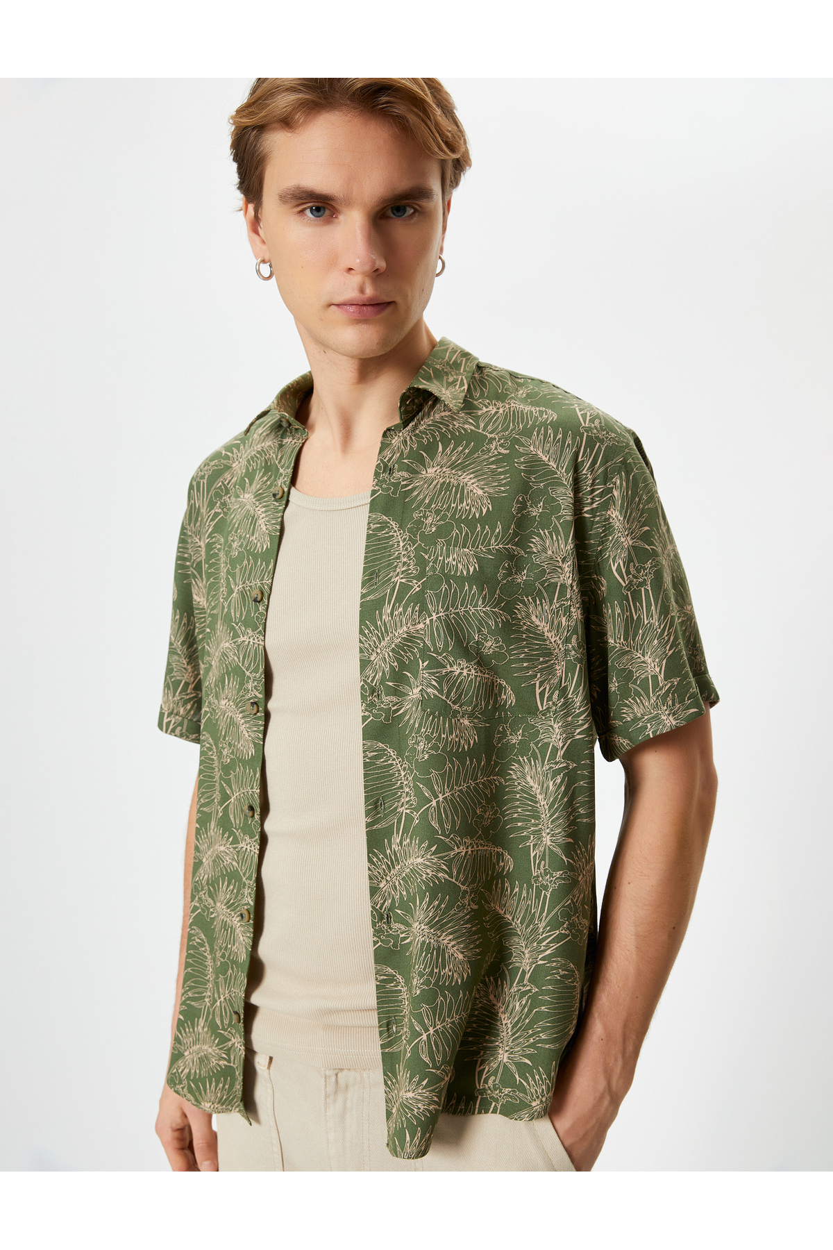 پیراهن مردانه کوتون | 4SAM60003HW Koton - Image 2