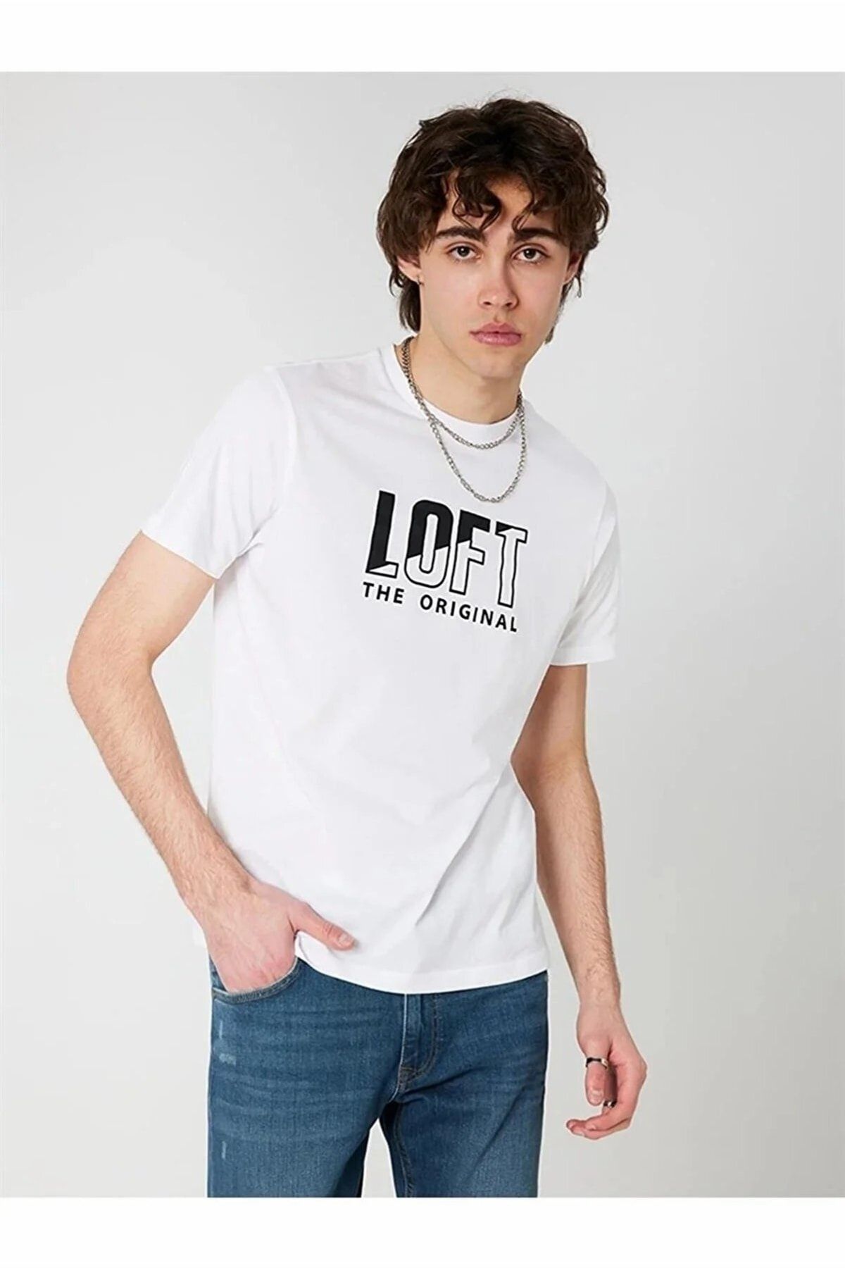 Loft تی شرت نر K.Kol LF2032081 WHITE