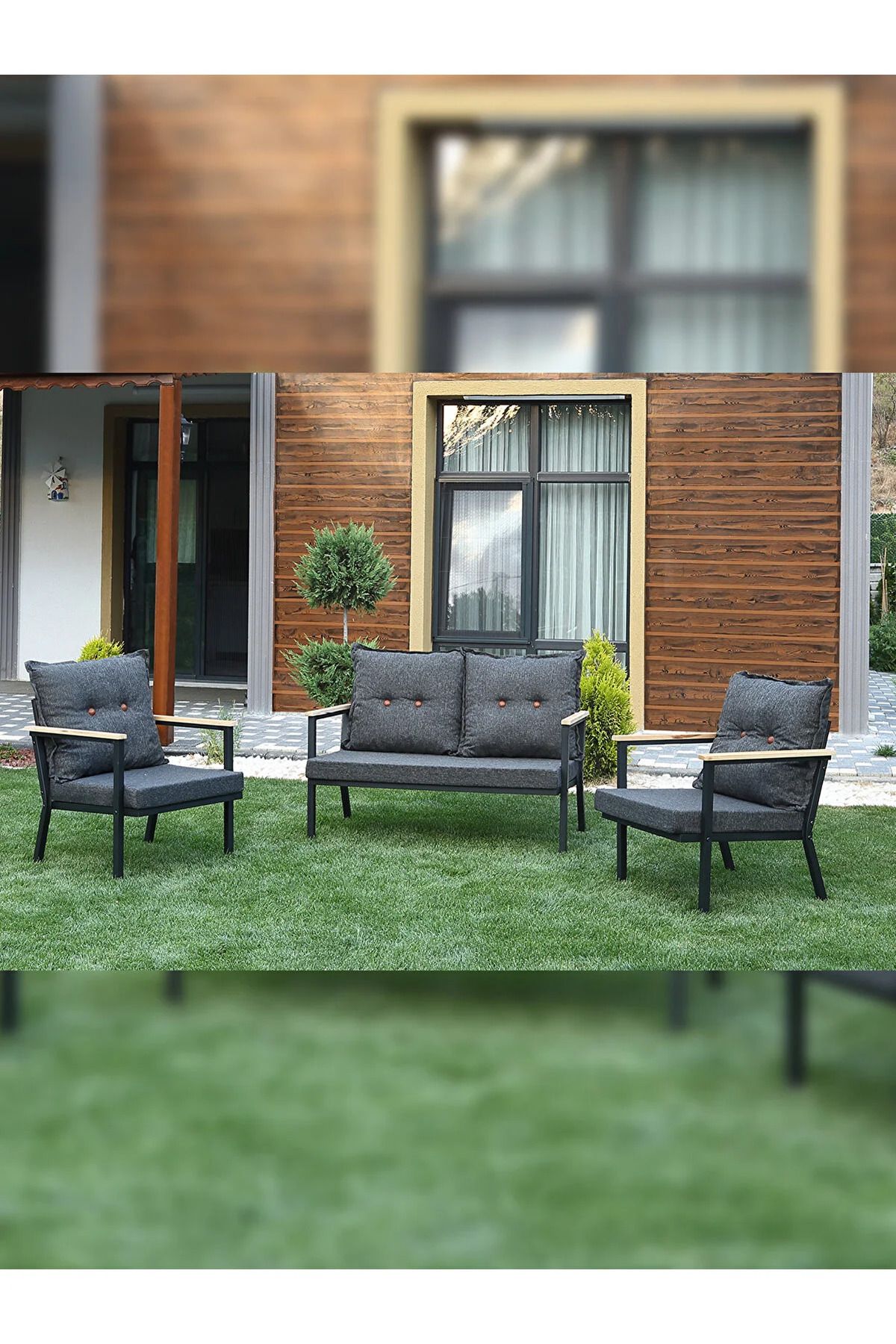 Aris Bahçe Mobilyası 2+1+1 - Bahçe Takımı-Balkon Takımı - Çay Seti