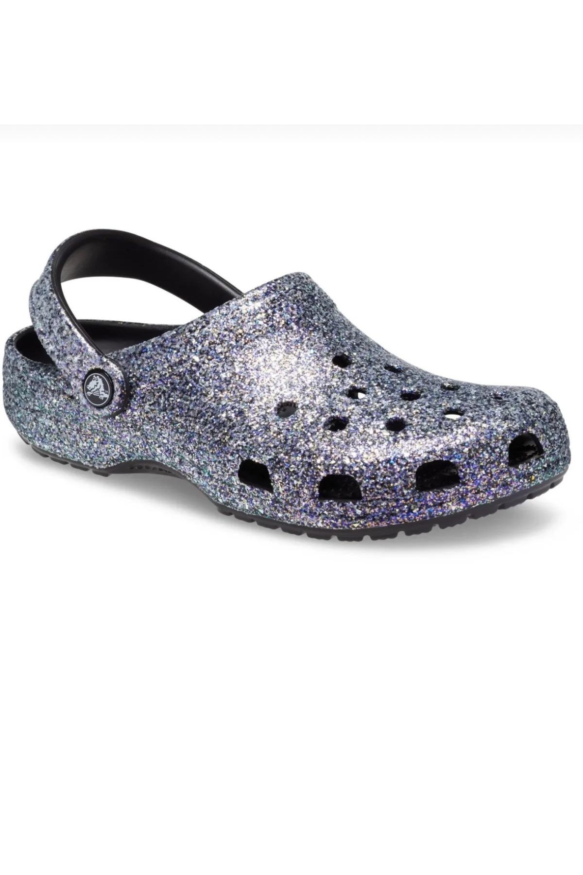 Crocs Rayures Classic Glitter Clog Noir-Multi
