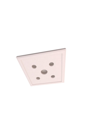 MOTİFPİYER Motifpiyer Spotlu Gizli Işıklı Tavan Göbeği Sgt-duz-60x60-5