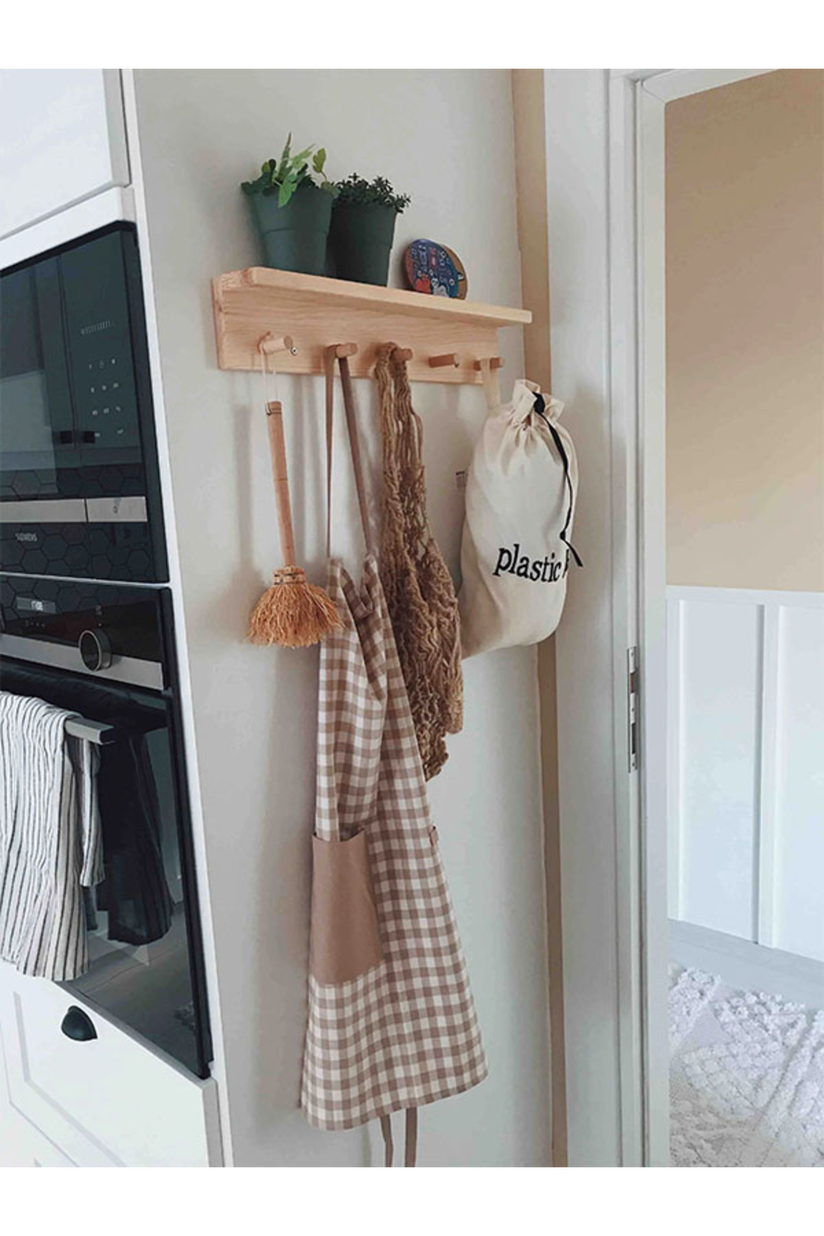 Lina Ahşap Diyarı Ahşap Raflı Duvar Askılığı Montessori Askılık - Fiyatı,  Yorumları