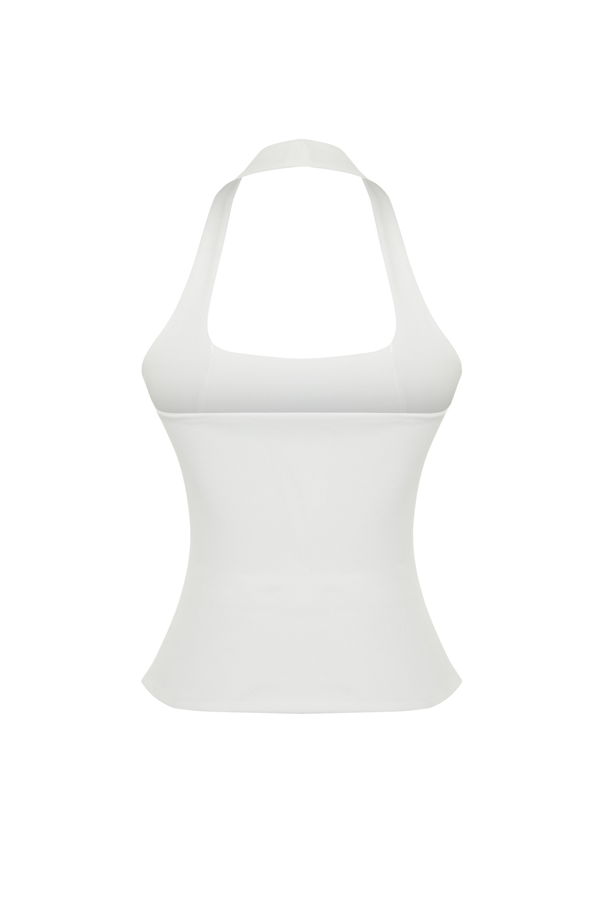 Trendyolmilla  Beyaz Fitted/Vücuda Oturan Esnek Örme Bluz TWOSS24BZ00492 - Görsel 8