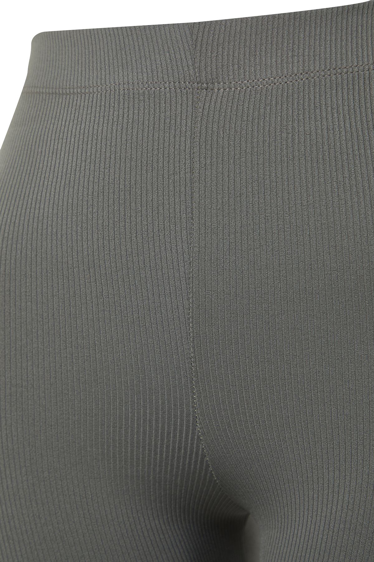 Trendyol Curve-Magas derekú motoros leggings - sötétkék/khaki, alacsony hosszúságú, bordás kötött, nagy méretű 2 csomag TBBSS24BV00000 9